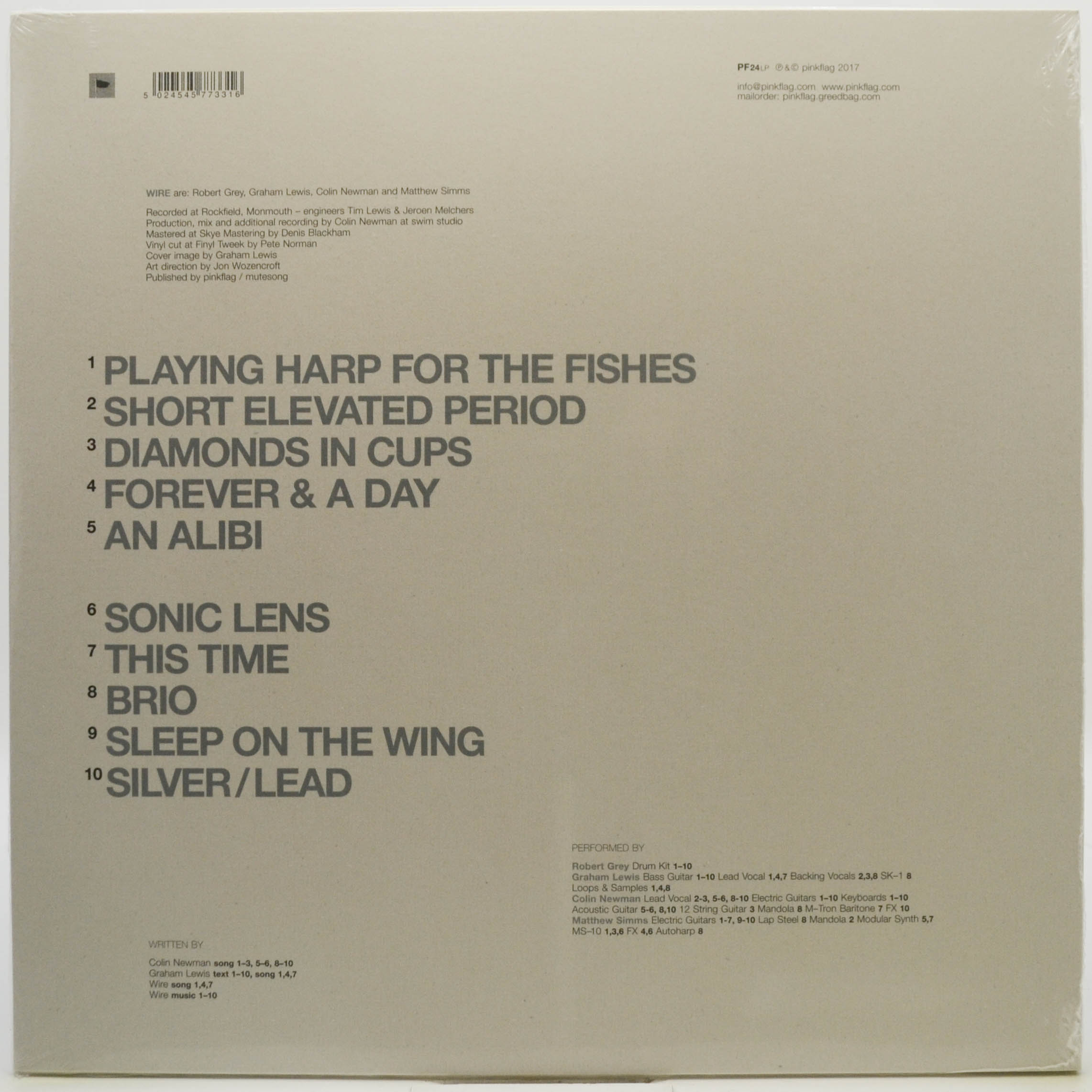 Виниловая пластинка Wire — Silver / Lead, 2017