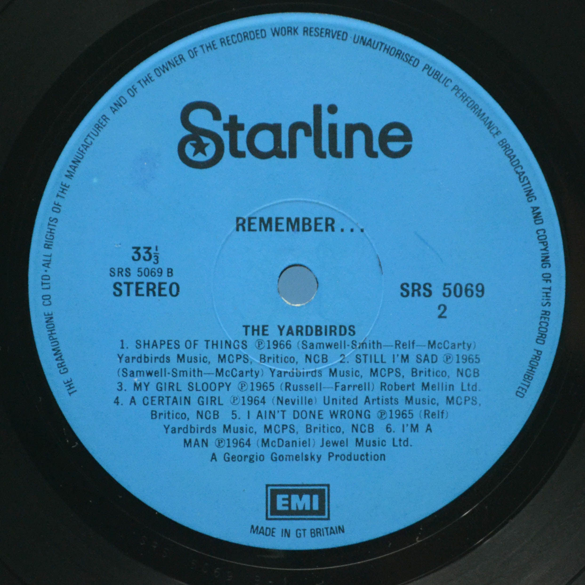 Yardbirds — Remember... The Yardbirds (UK), 1971