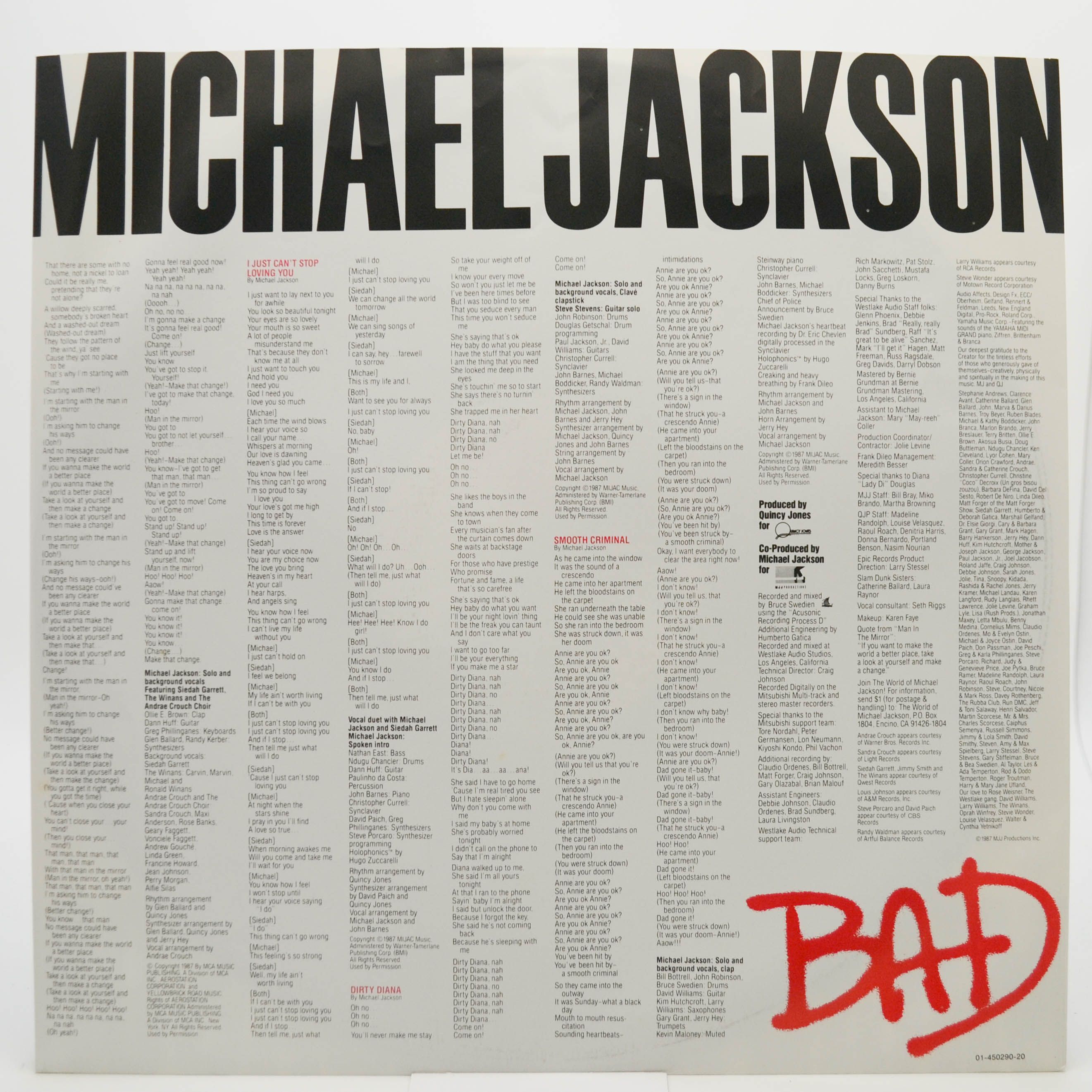 Michael Jackson — Bad, 1987
