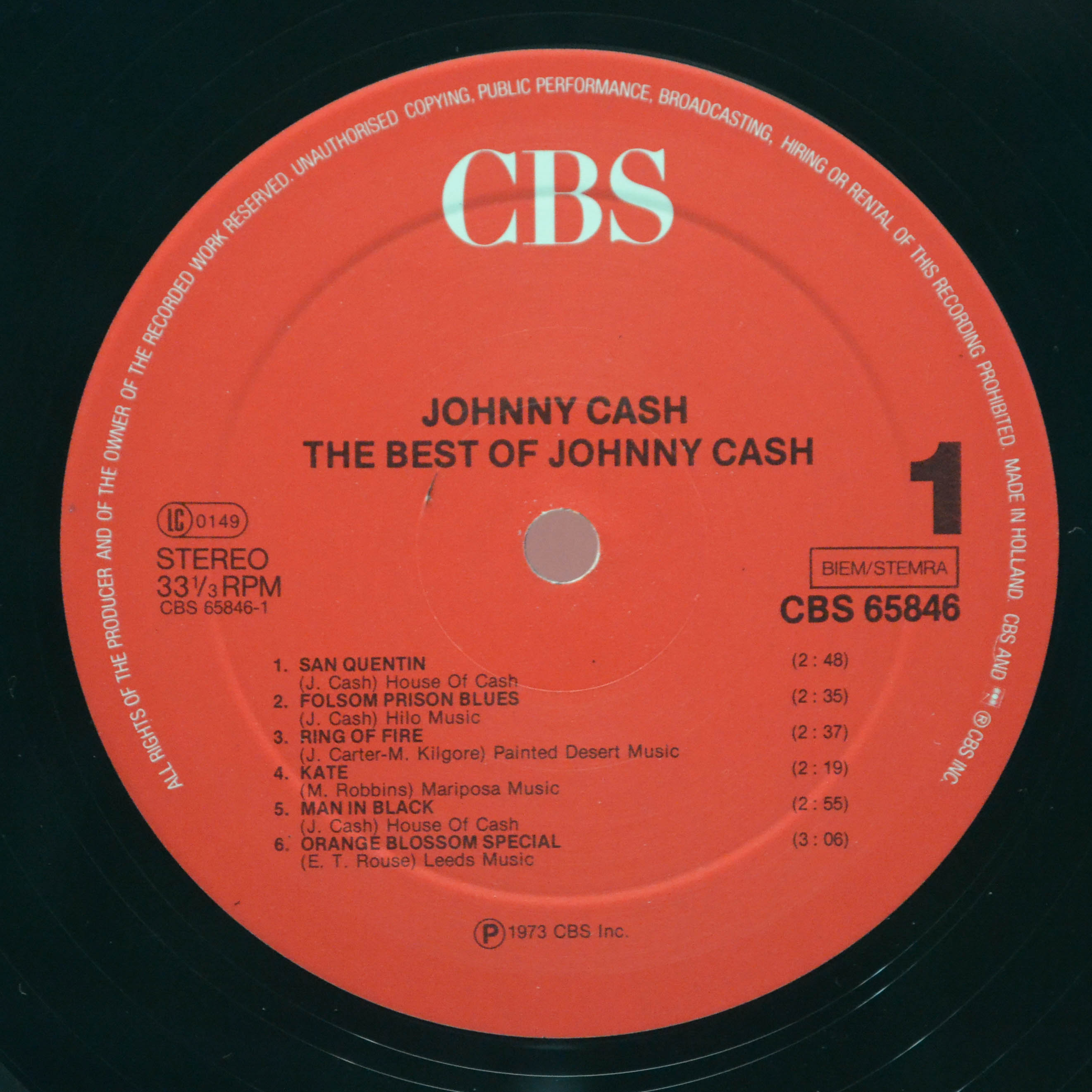 Johnny Cash — The Best Of Johnny Cash, 1973