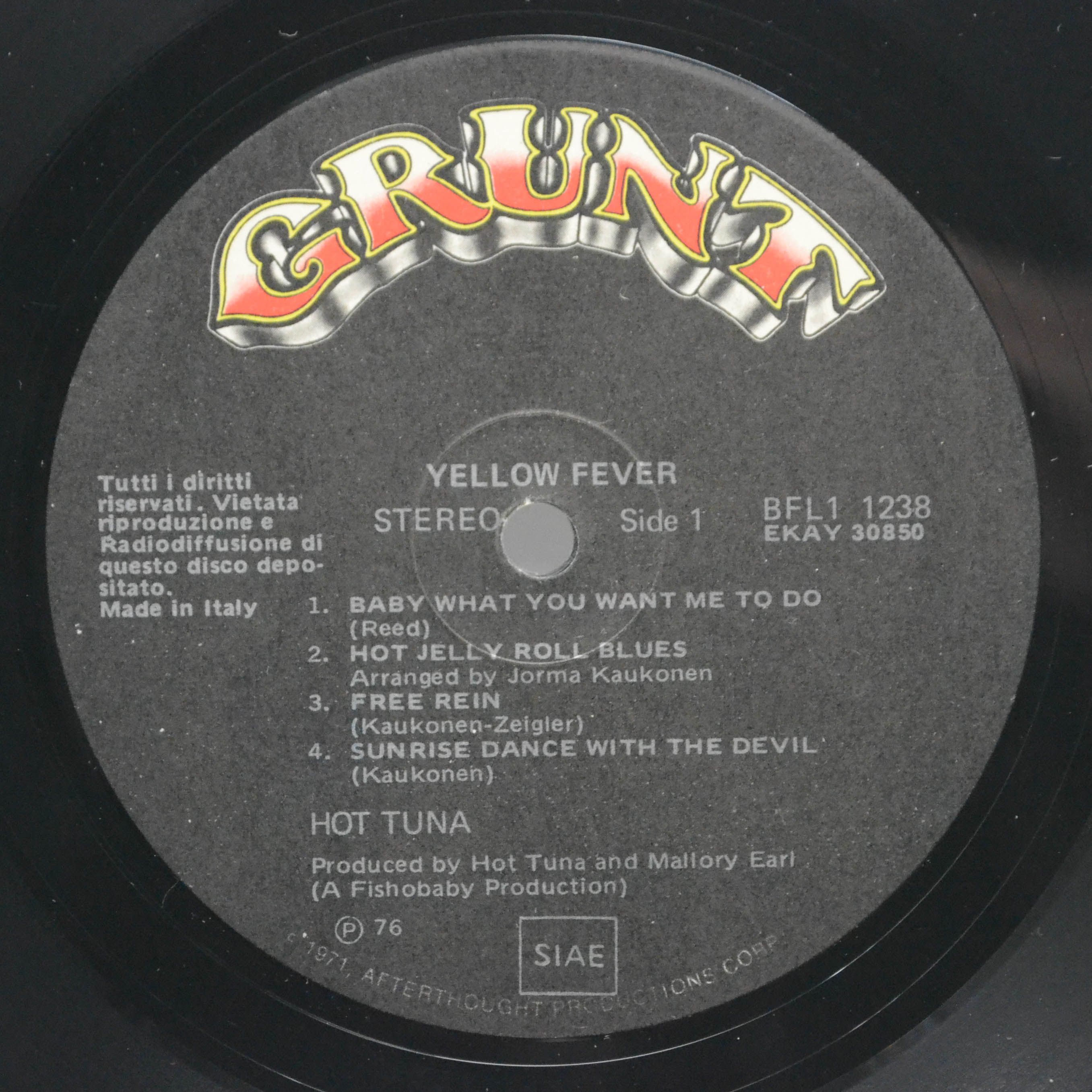 Hot Tuna — Yellow Fever, 1976