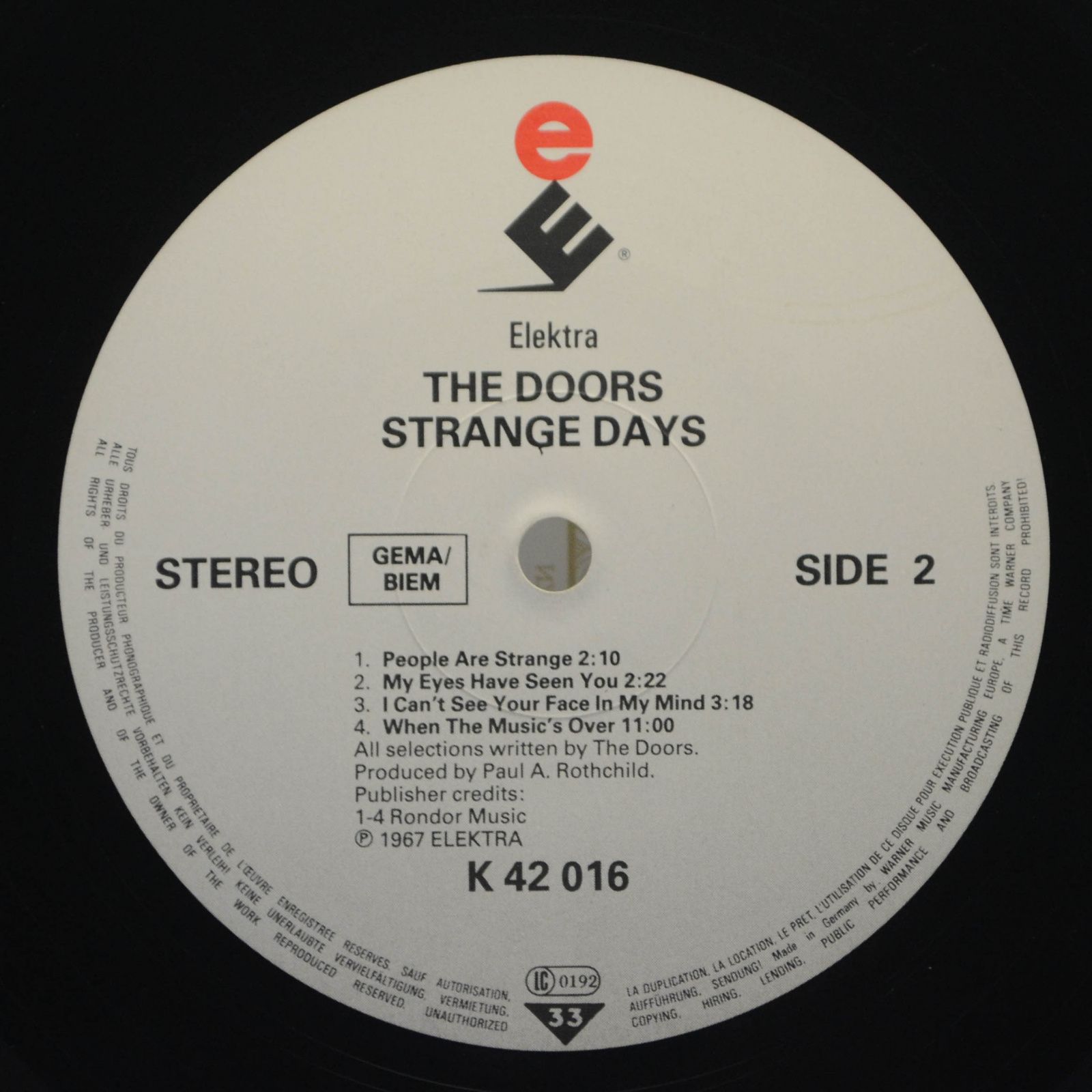 Doors — Strange Days, 1967