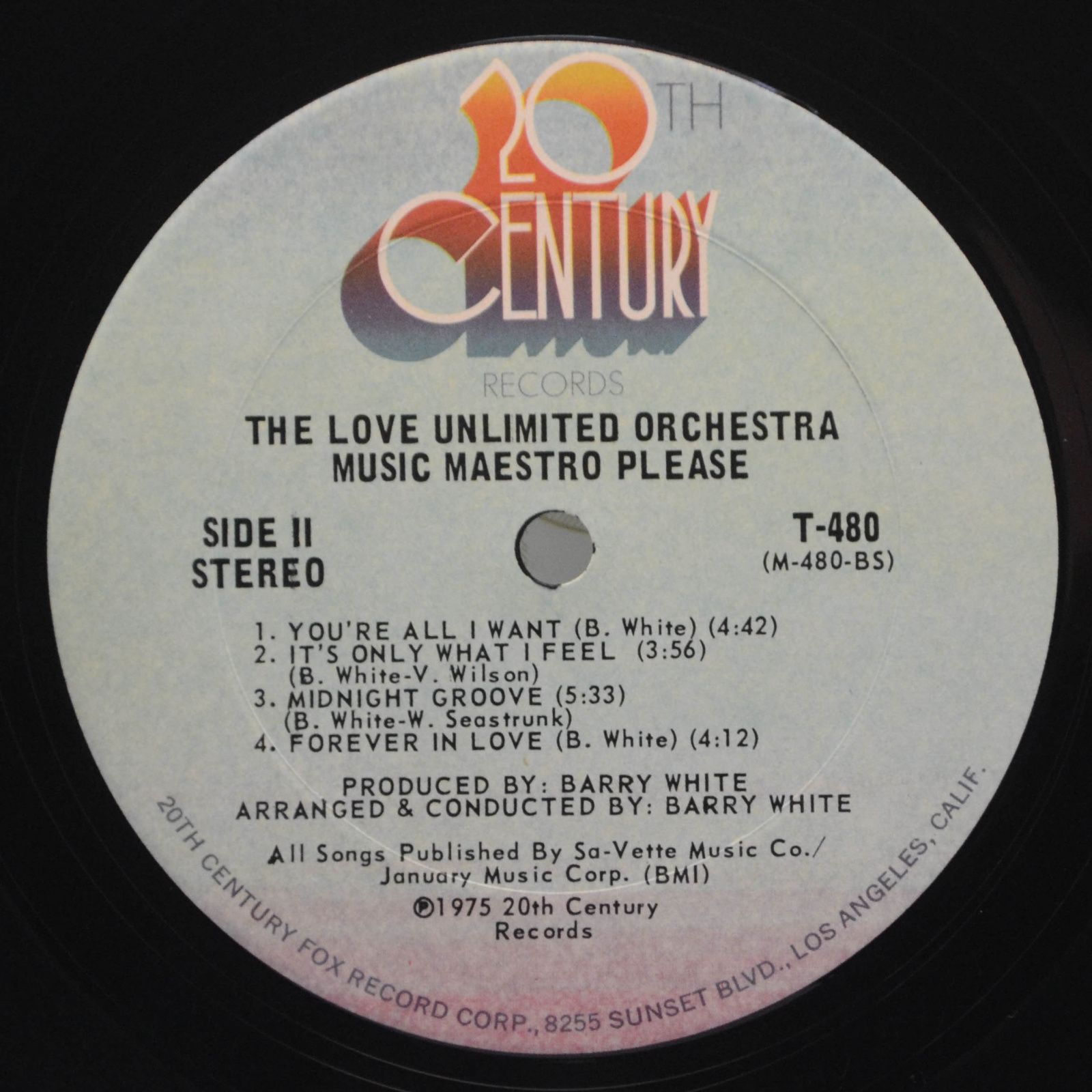 Love Unlimited Orchestra — Music Maestro Please (1-st, USA), 1975