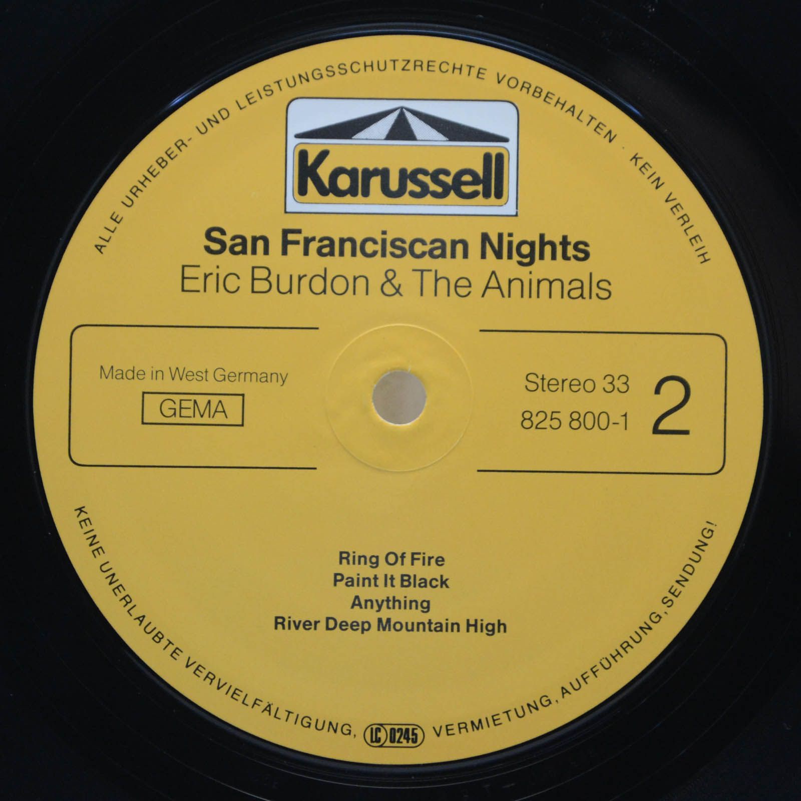 Eric Burdon & The Animals — San Franciscan Nights, 1978