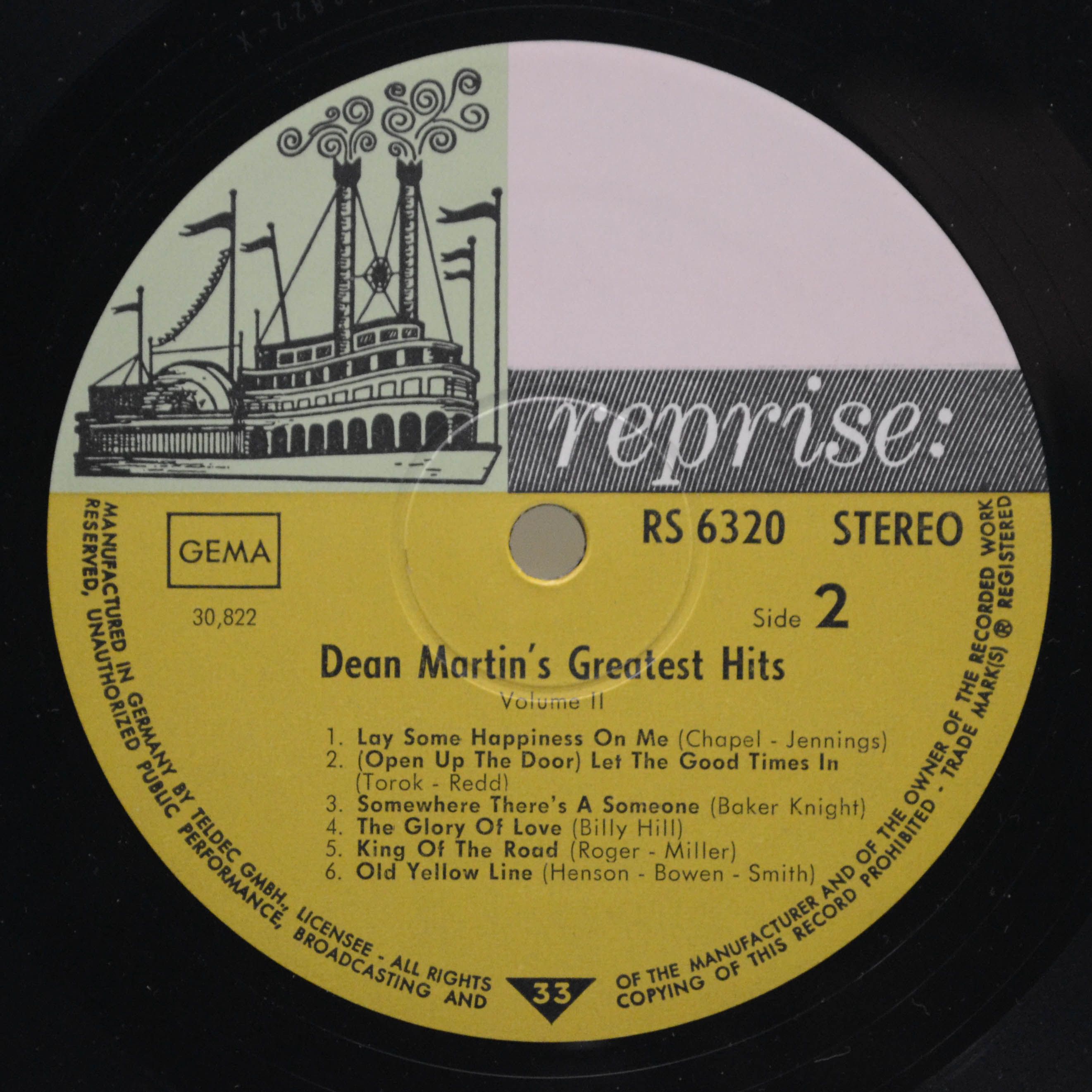 Dean Martin — Dean Martin's Greatest Hits! Volume 2, 1968