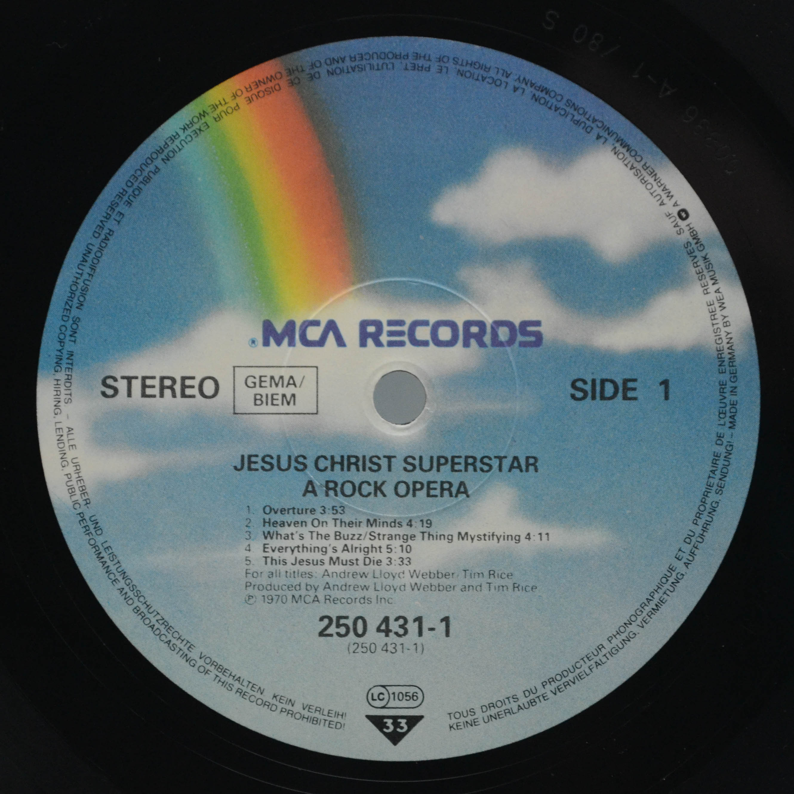 Виниловая пластинка Andrew Lloyd Webber — Jesus Christ Superstar (2LP, booklet), 1970