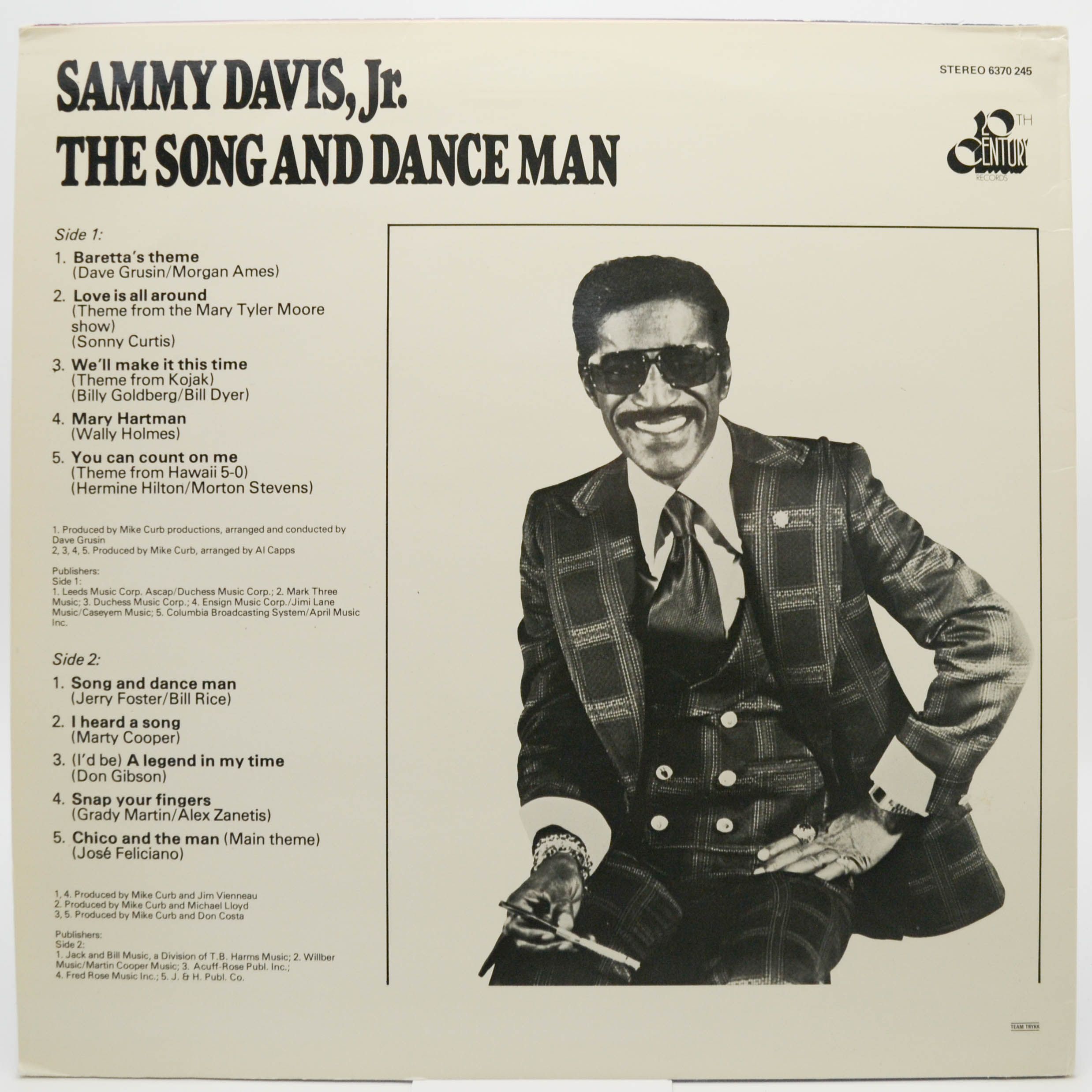 Sammy Davis Jr. — The Song And Dance Man, 1976