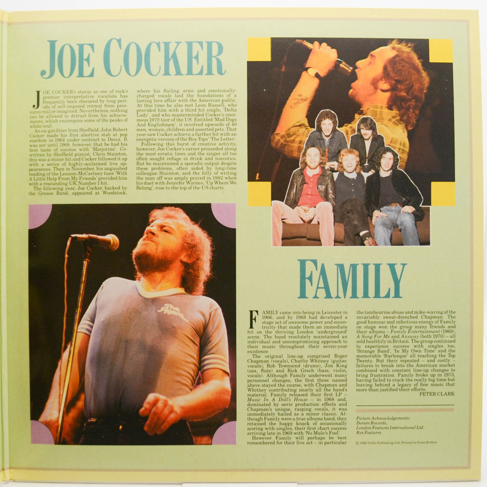 Move / Jethro Tull / Joe Cocker / Family — The History Of Rock (Volume Eighteen) (2LP, UK), 1983