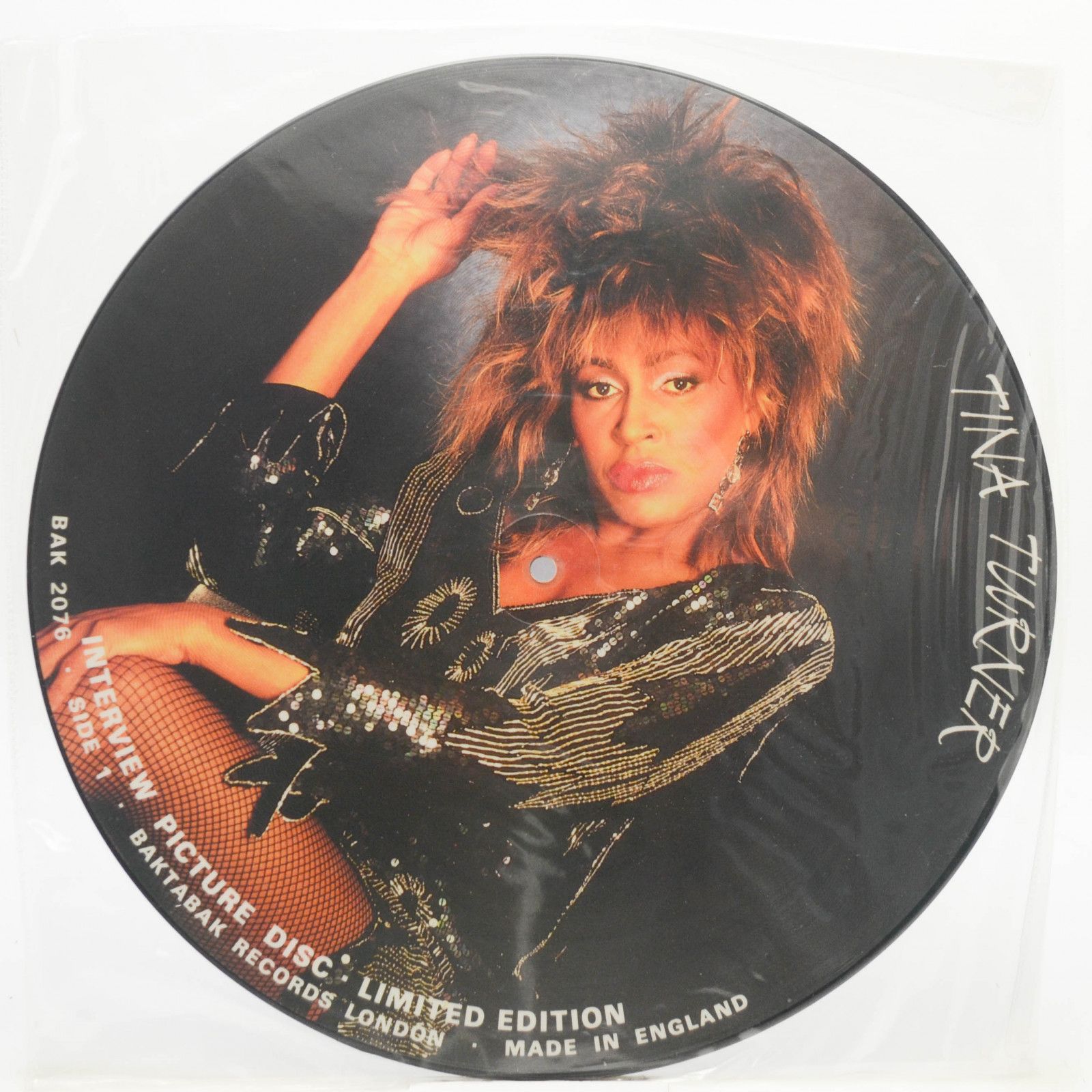 Tina Turner — Limited Edition Interview Picture Disc, 1985