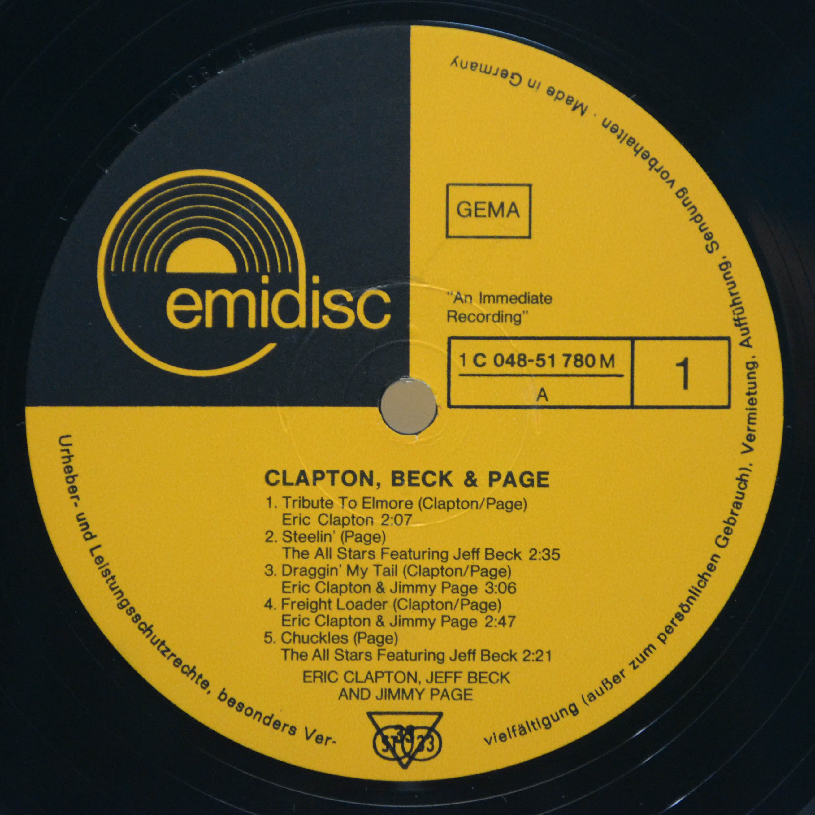 Clapton, Beck & Page — Clapton, Beck & Page, 1973