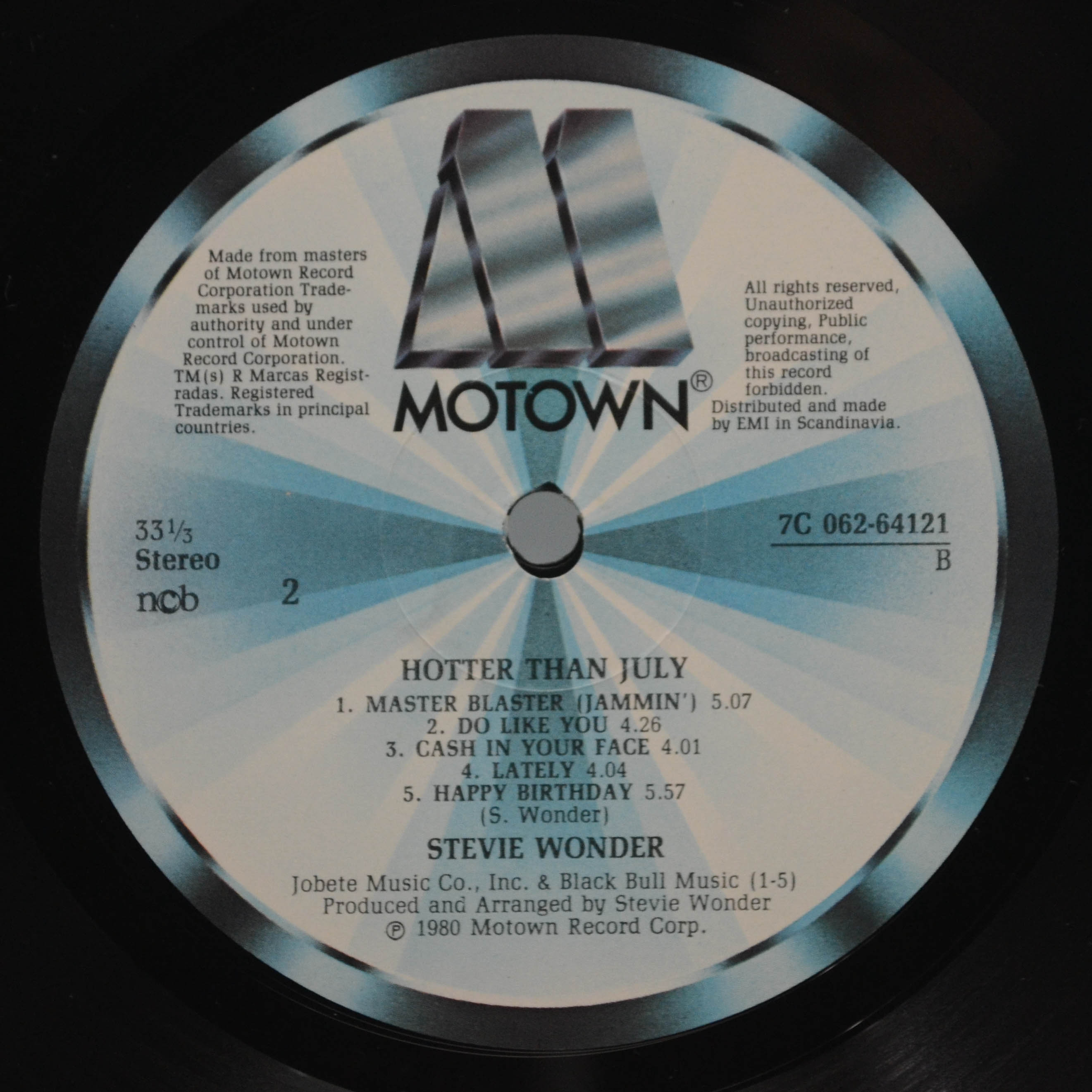 Stevie Wonder — Hotter Than July, 1980