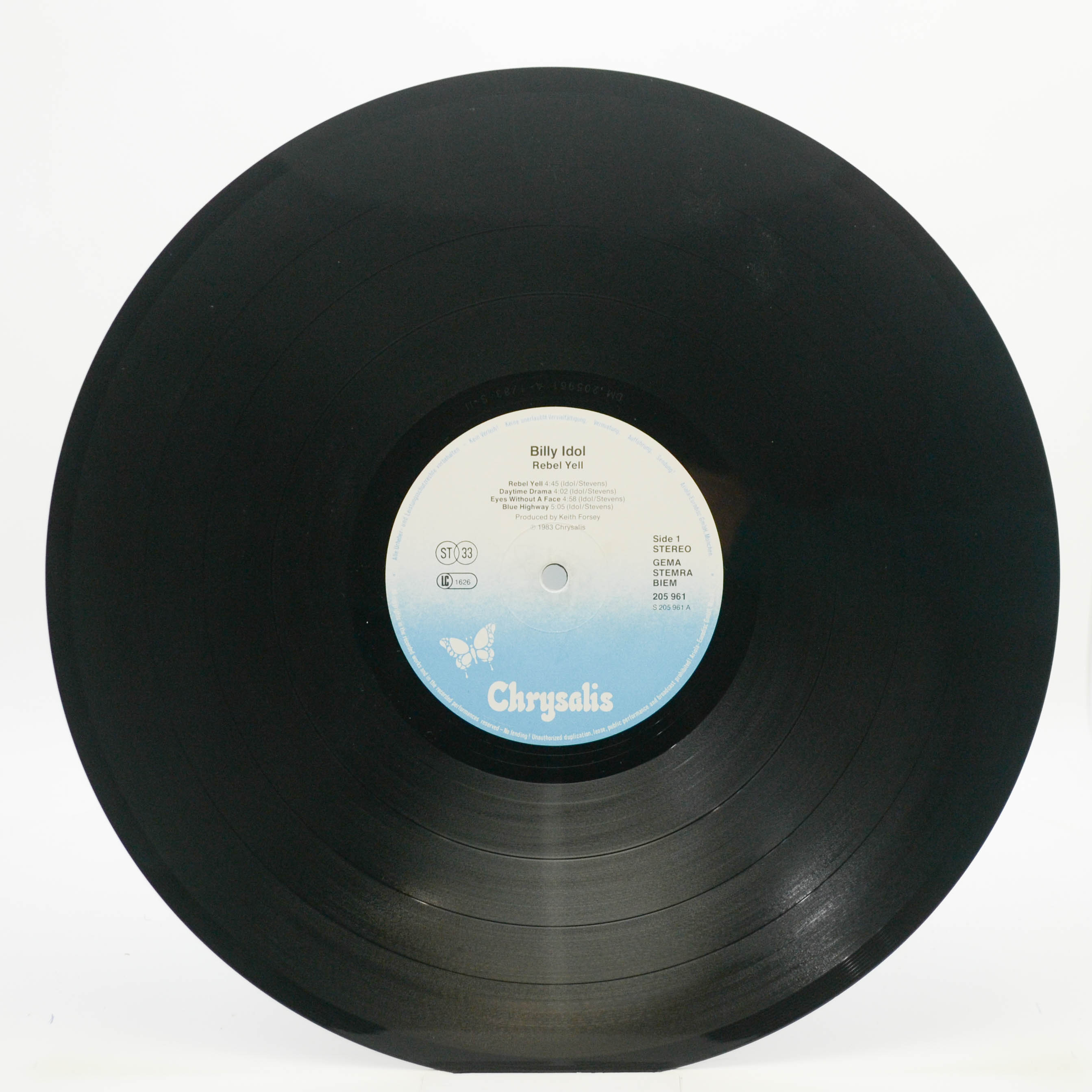 Billy Idol — Rebel Yell, 1983