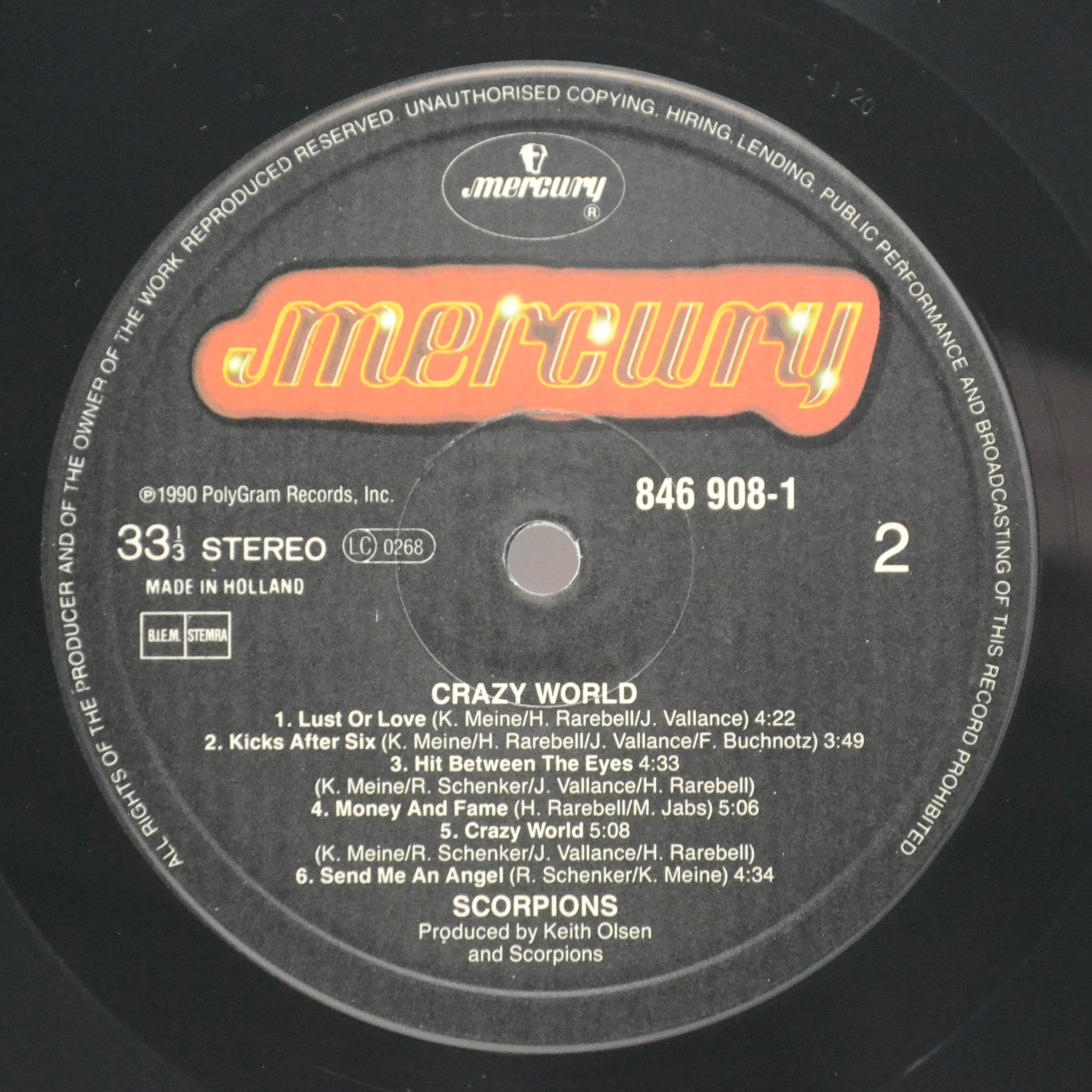 Scorpions — Crazy World, 1990