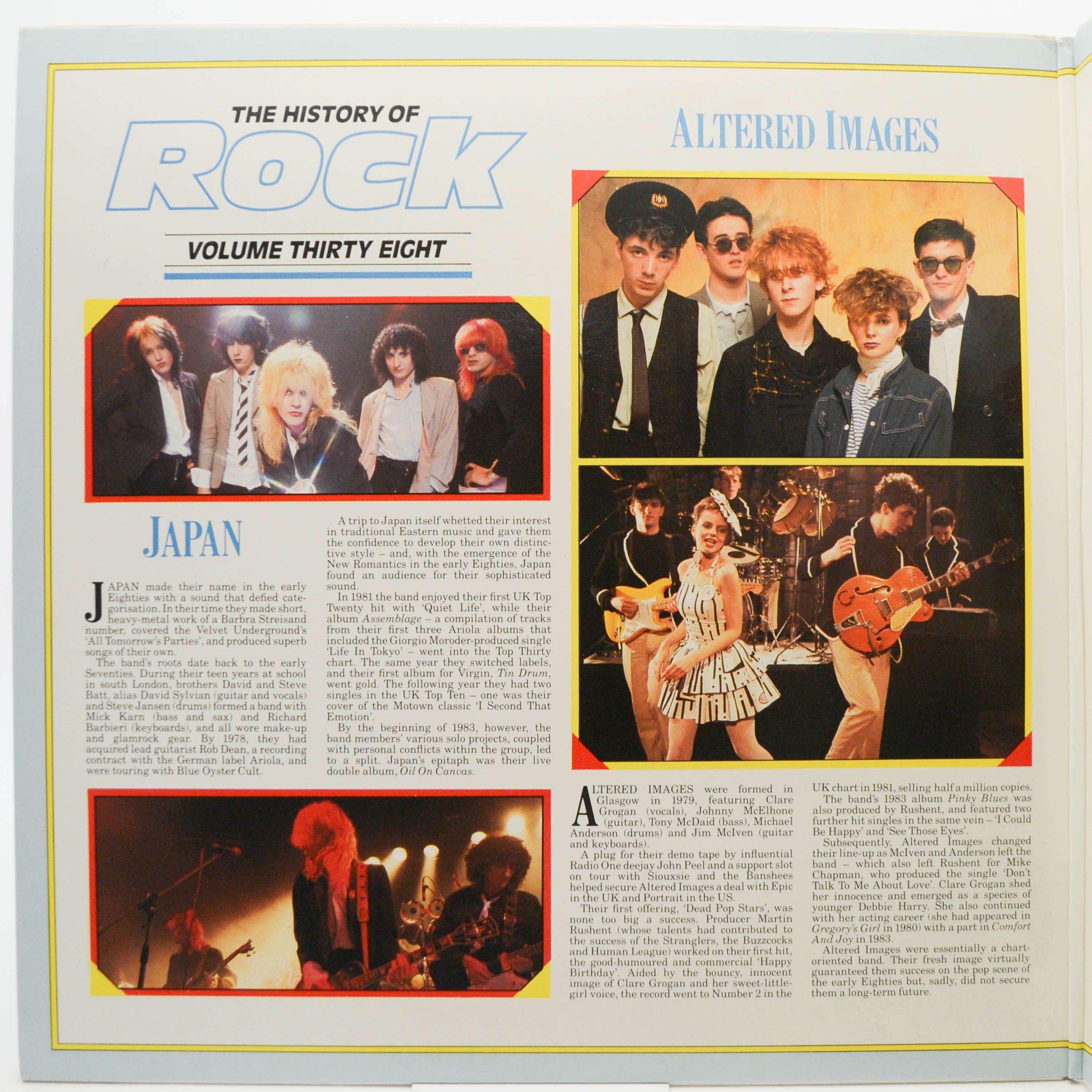 Japan / Altered Images / Haircut 100 / Dexy's Midnight Runners — The History Of Rock (Volume Thirty Eight) (2LP, UK), 1986
