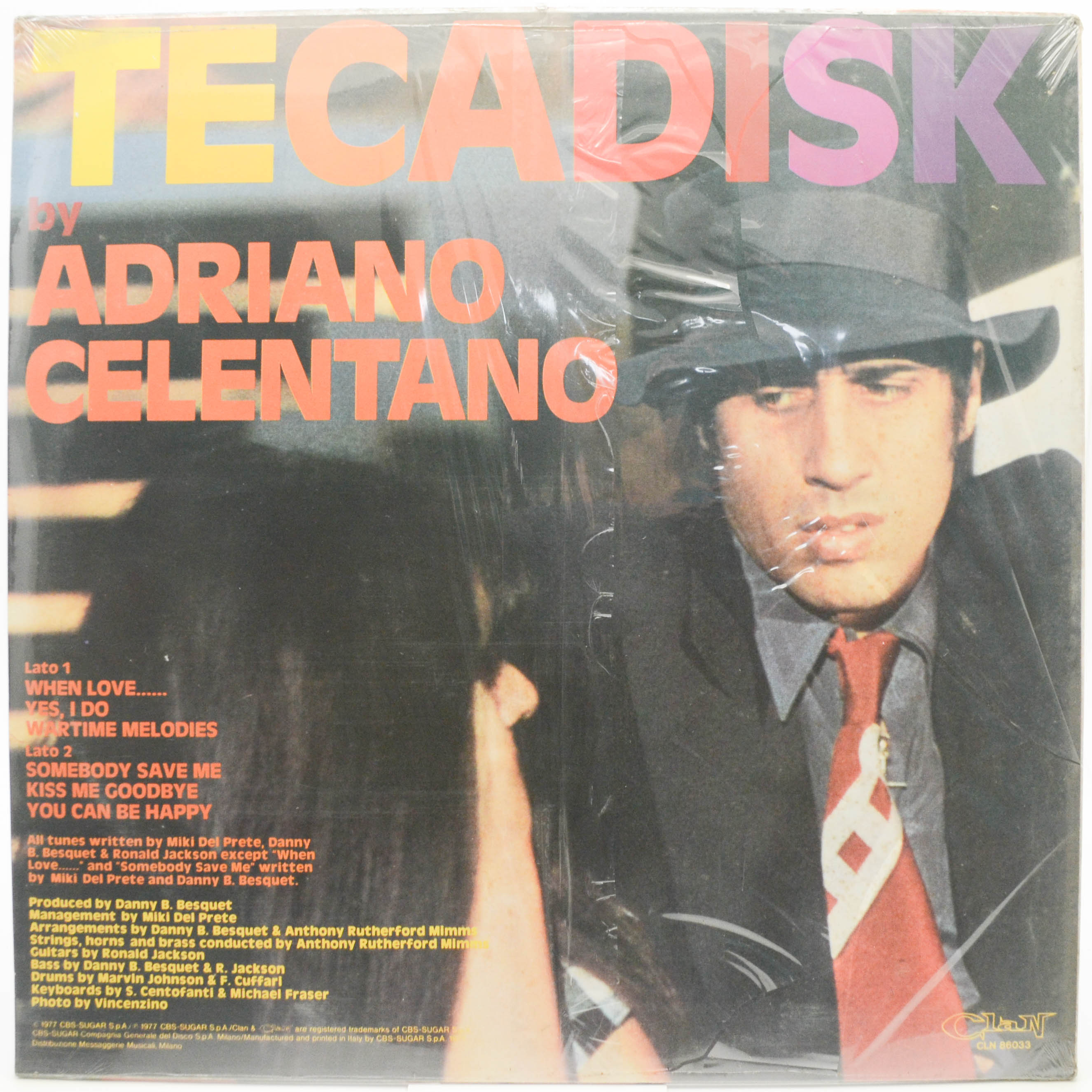 Adriano Celentano — Tecadisk (1-st, Italy, Clan), 1977