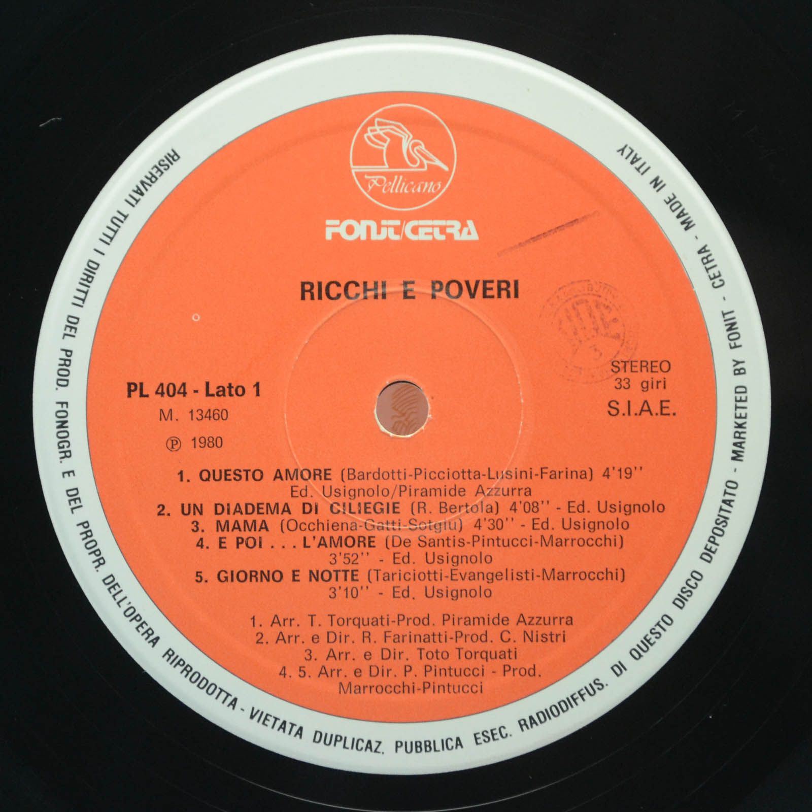 Ricchi & Poveri — Ricchi & Poveri (italy), 1980