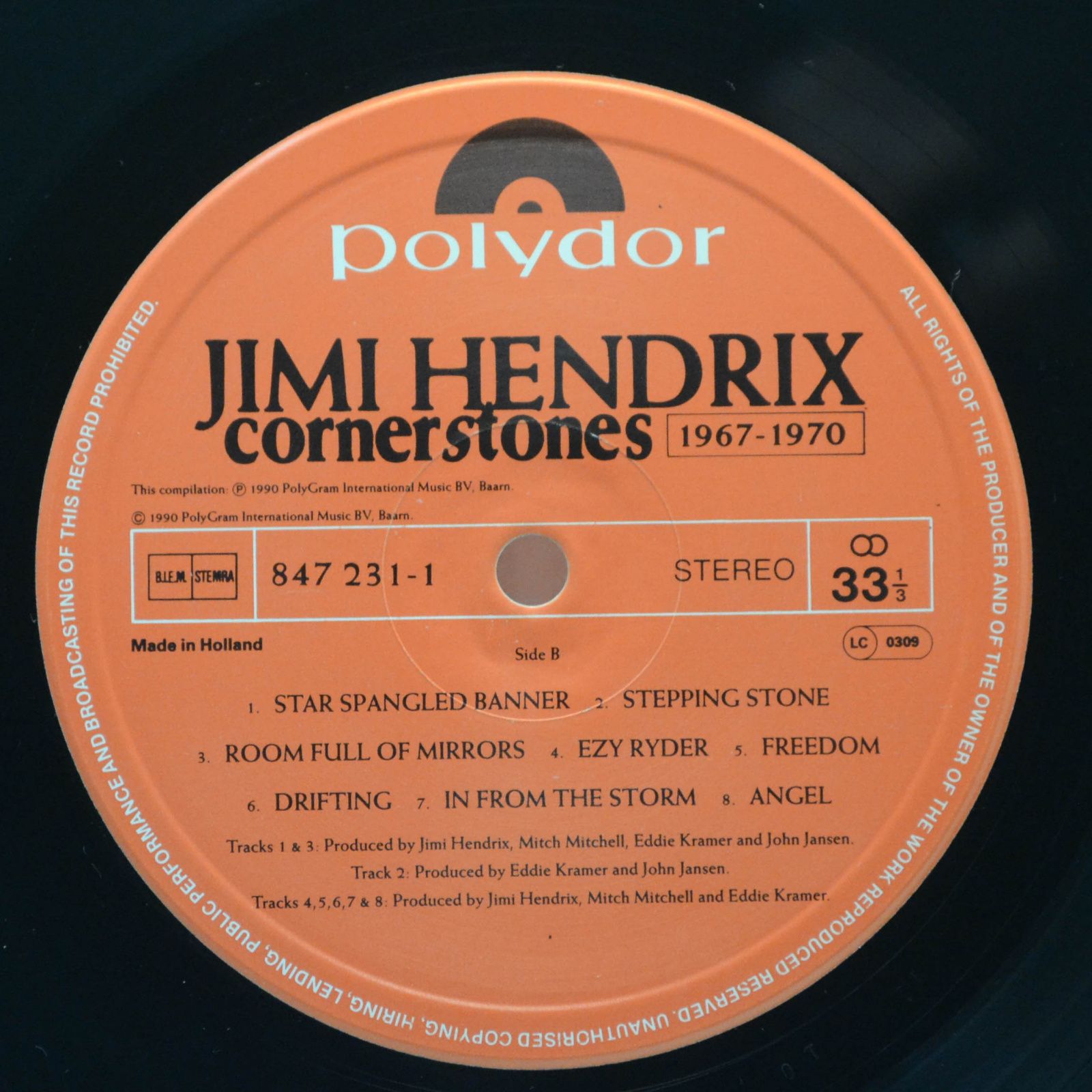 Jimi Hendrix — Cornerstones 1967 - 1970, 1990
