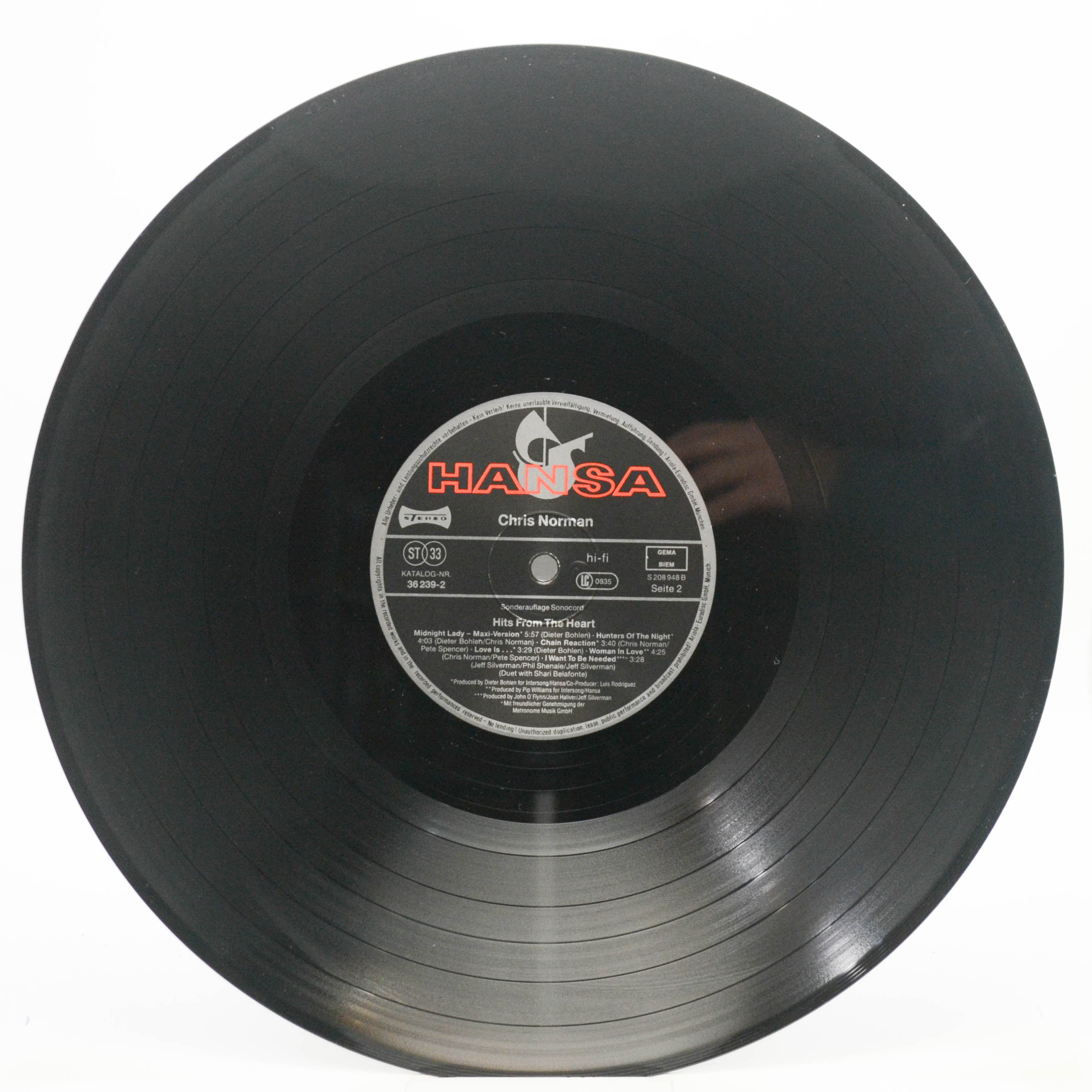 Chris Norman — Hits From The Heart, 1988