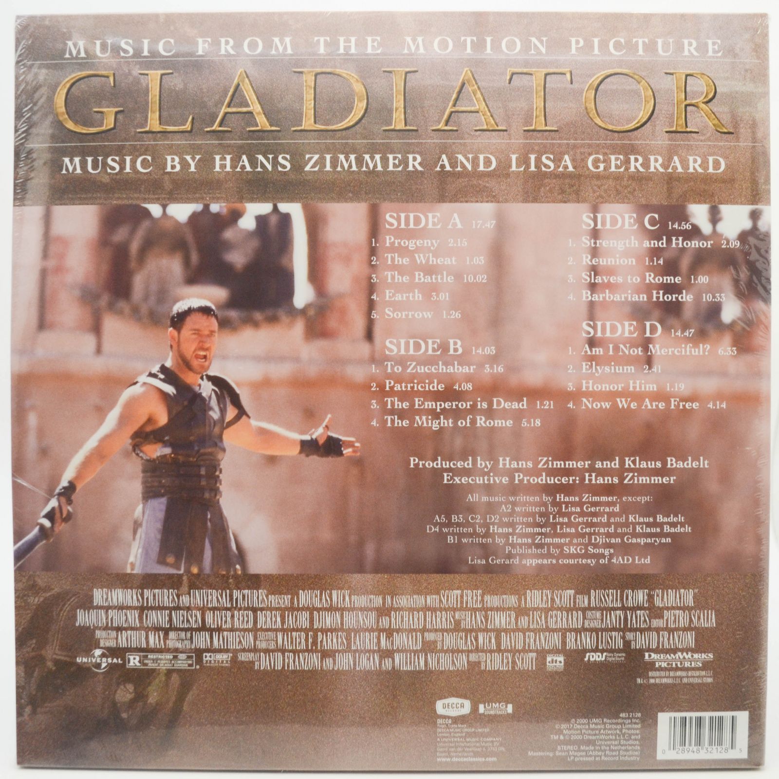 Hans Zimmer And Lisa Gerrard — Gladiator (Music From The Motion Picture) (2LP), 2000