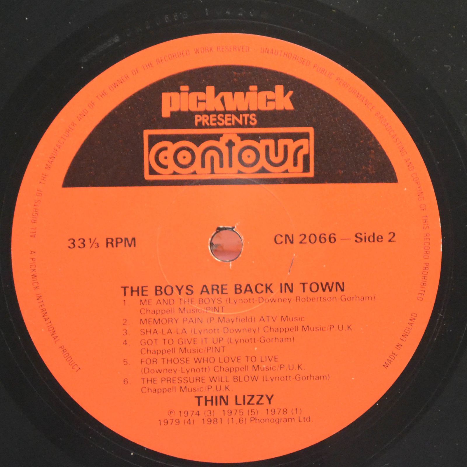 Thin Lizzy — The Boys Are Back In Town (UK), 1983