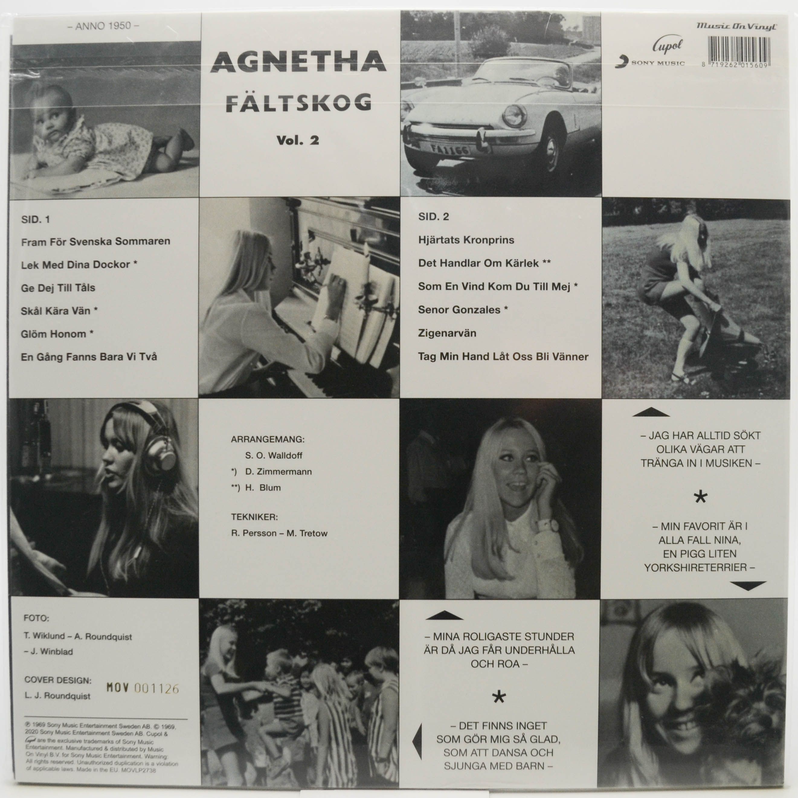 Agnetha Fältskog — Agnetha Fältskog Vol. 2, 1969