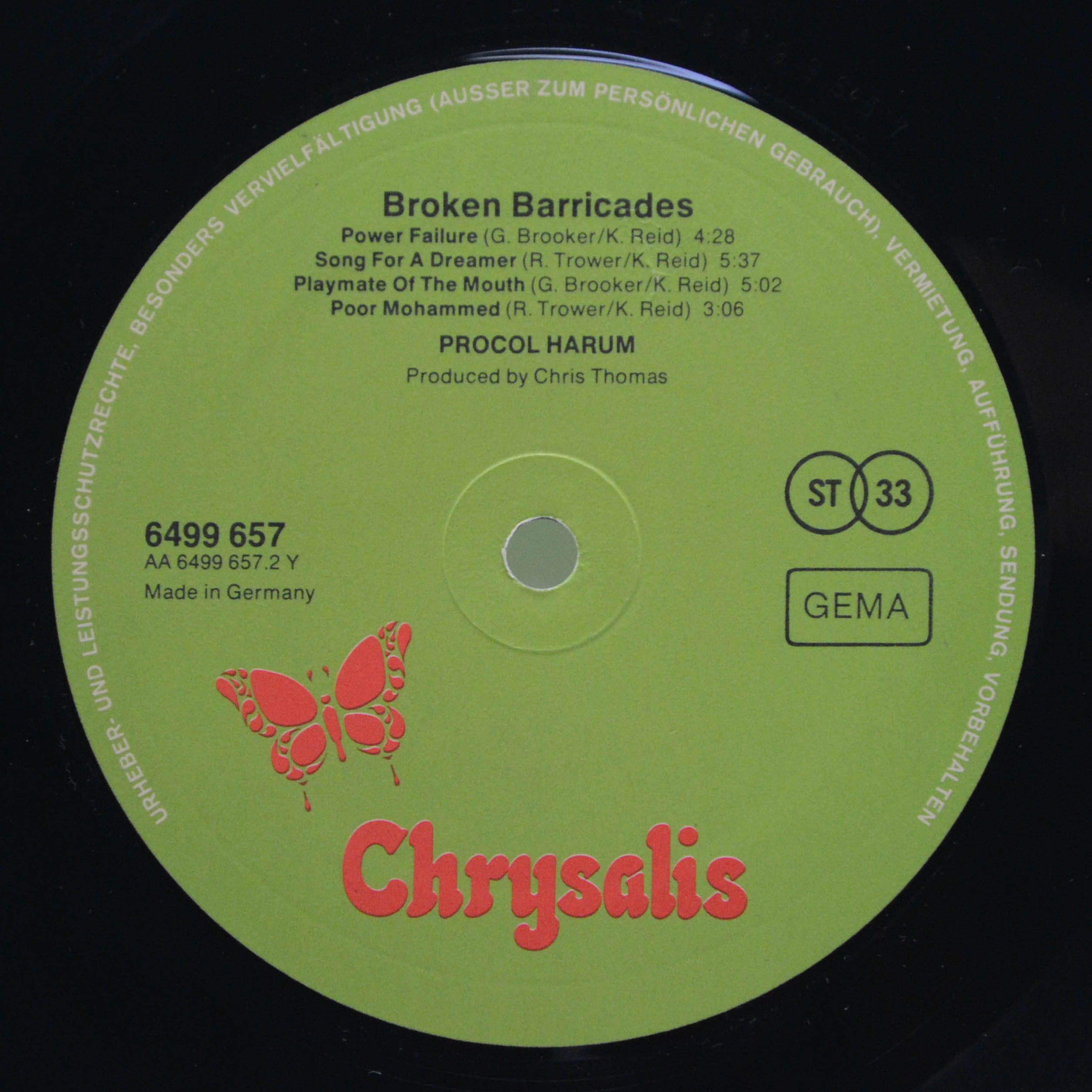 Procol Harum — Broken Barricades, 1971