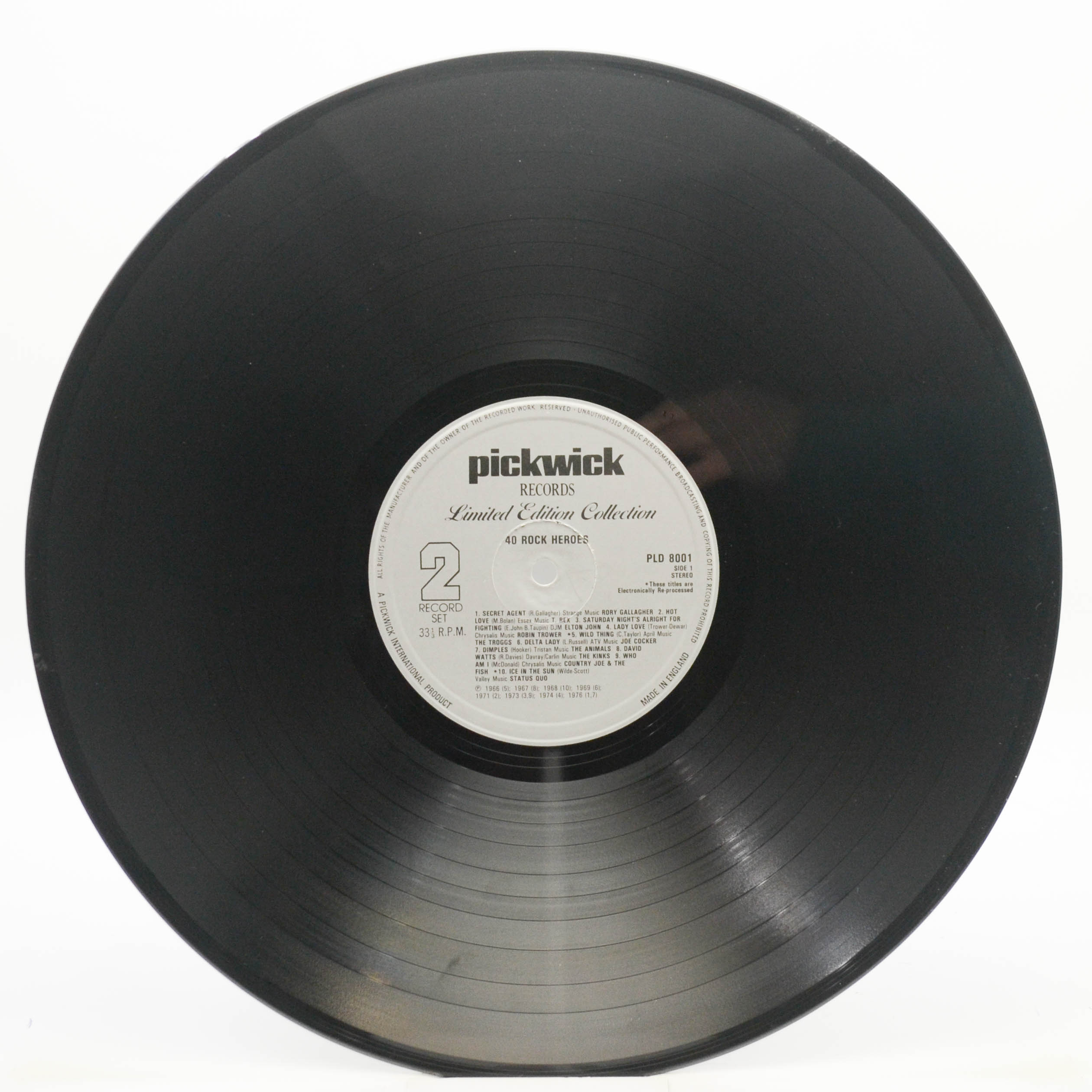 Various — Rock Heroes (2LP, UK), 1979