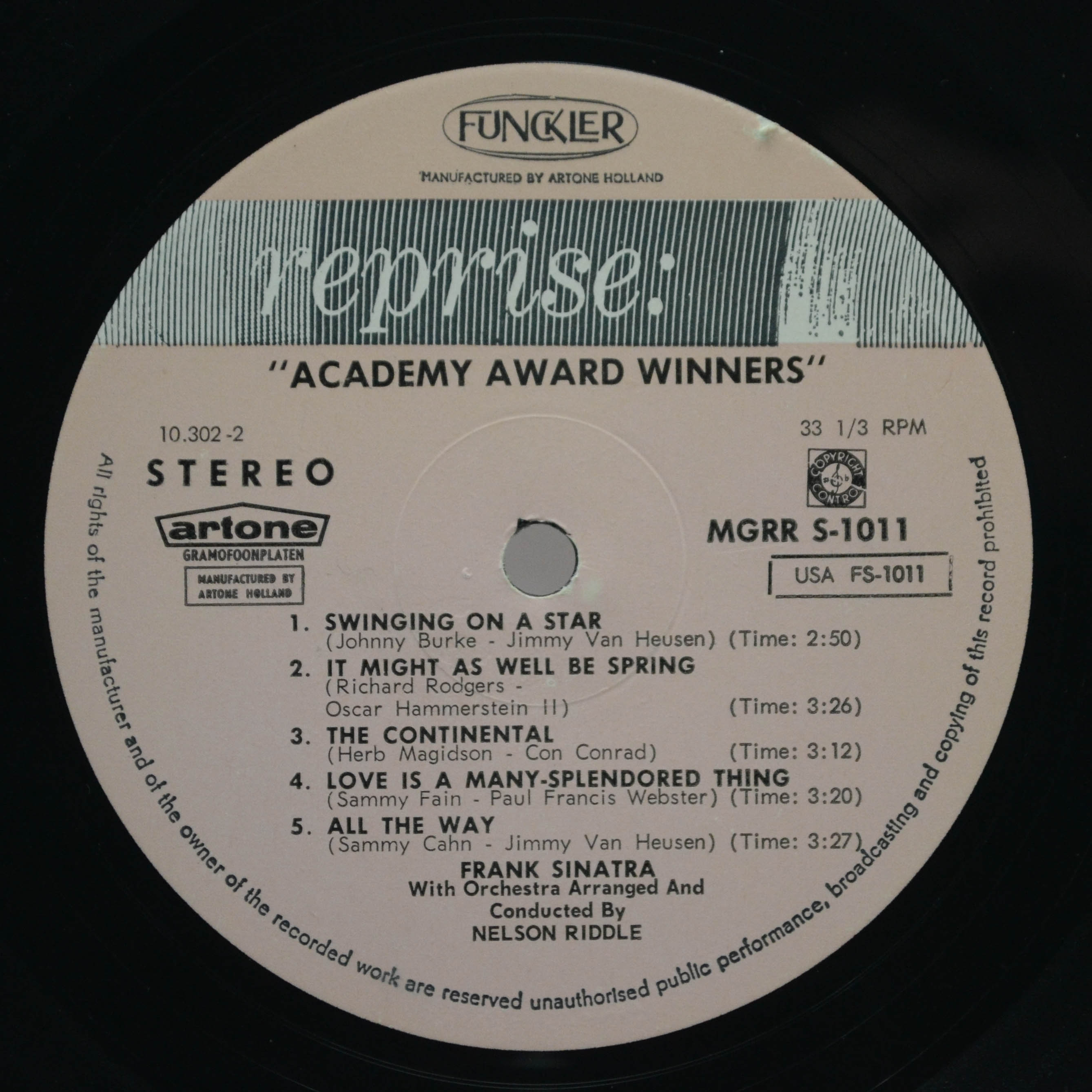 Frank Sinatra — Academy Award Winners, 1964