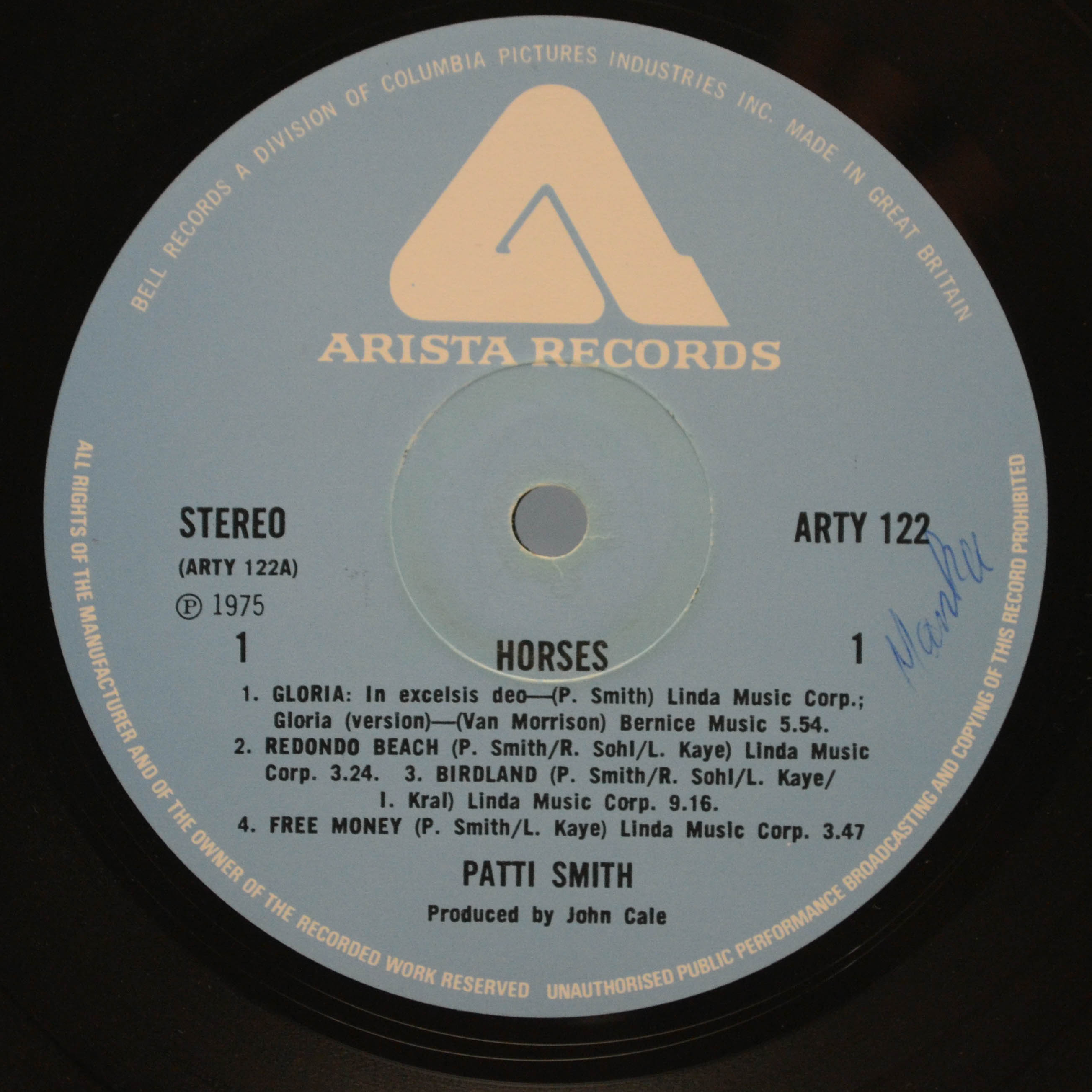 Patti Smith — Horses (UK), 1975