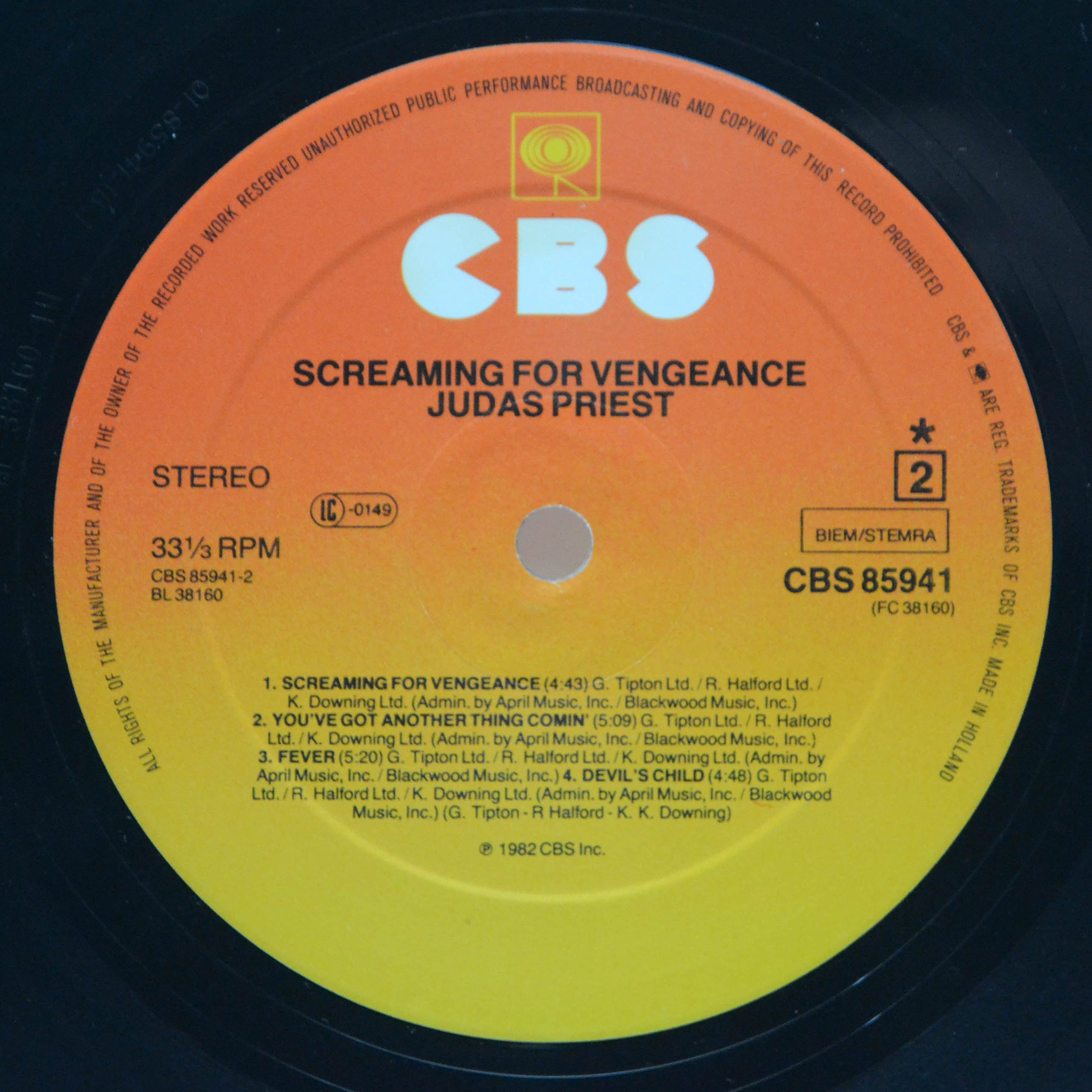 Judas Priest — Screaming For Vengeance, 1982