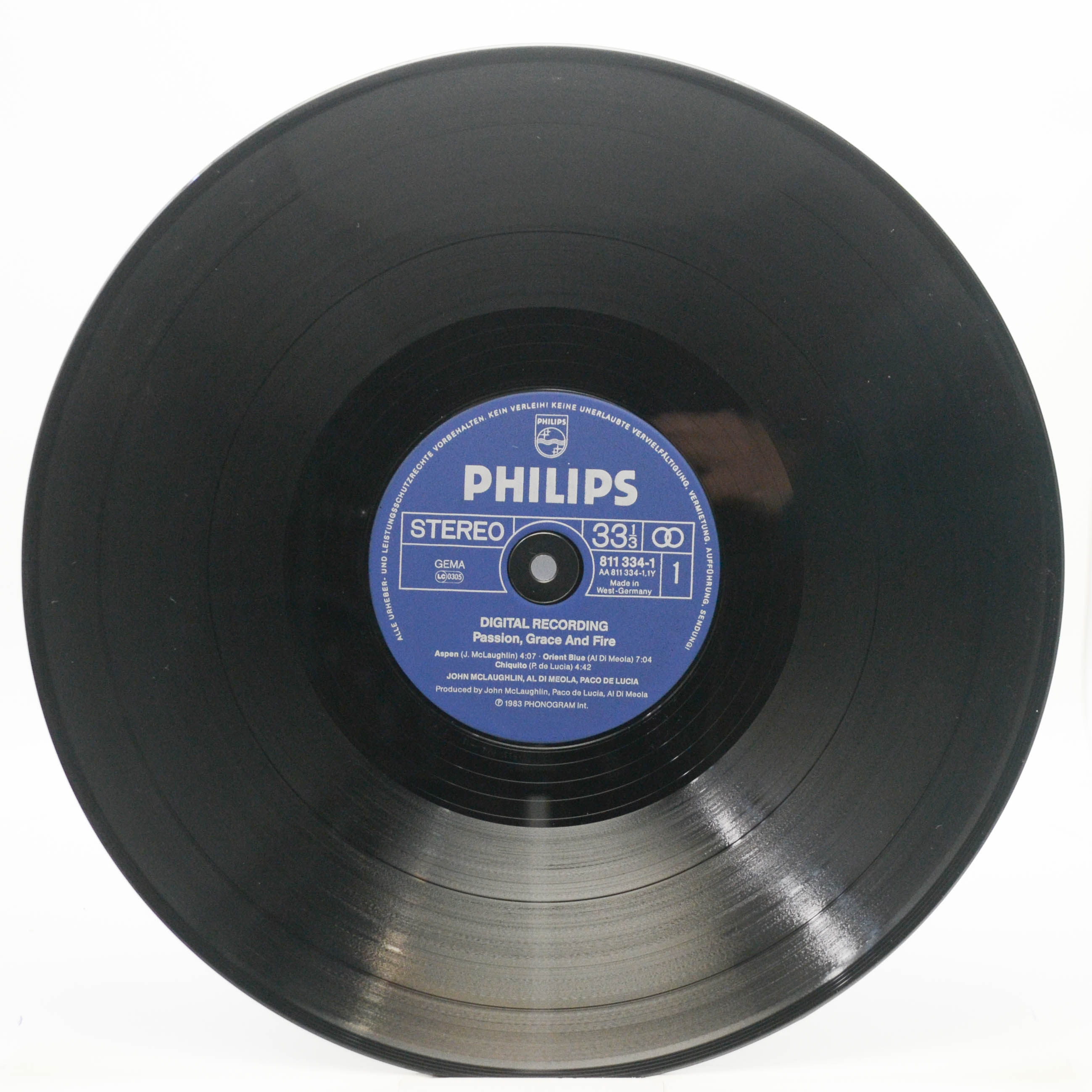 John McLaughlin - Al Di Meola - Paco De Lucía — Passion, Grace & Fire, 1983