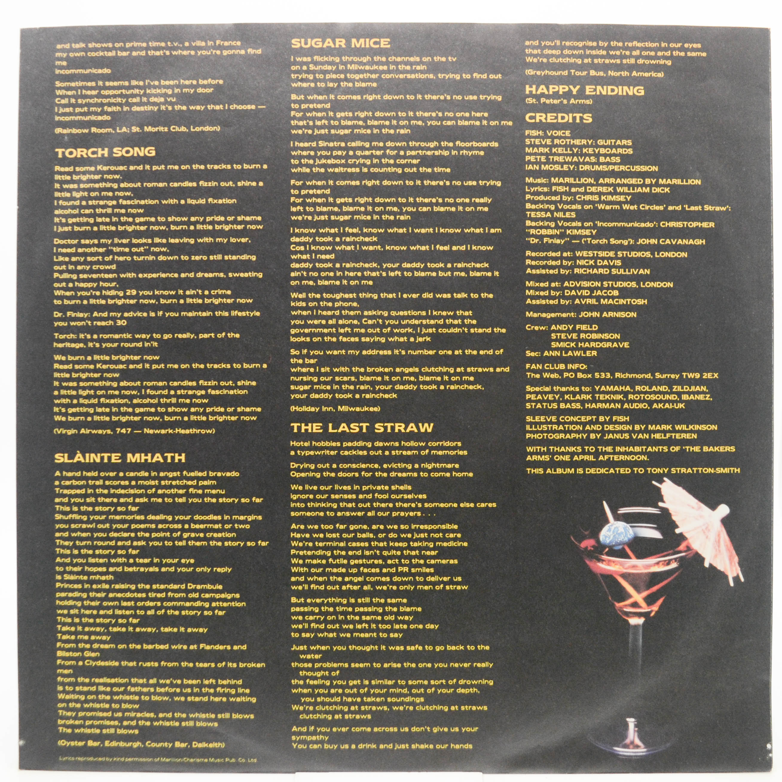 Marillion — Clutching At Straws, 1987