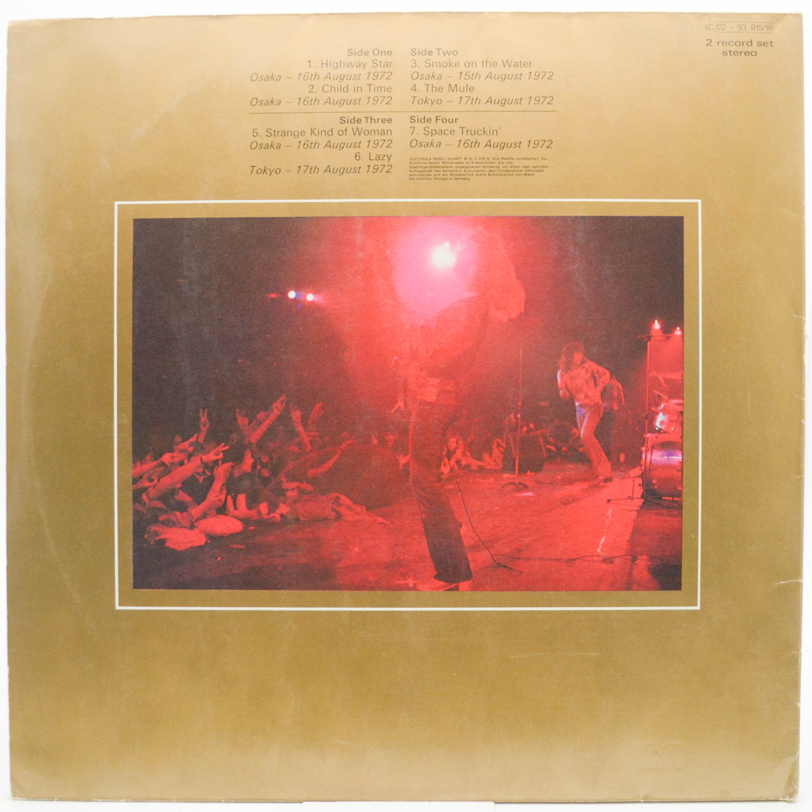 Deep Purple — Made In Japan (2LP), 1972