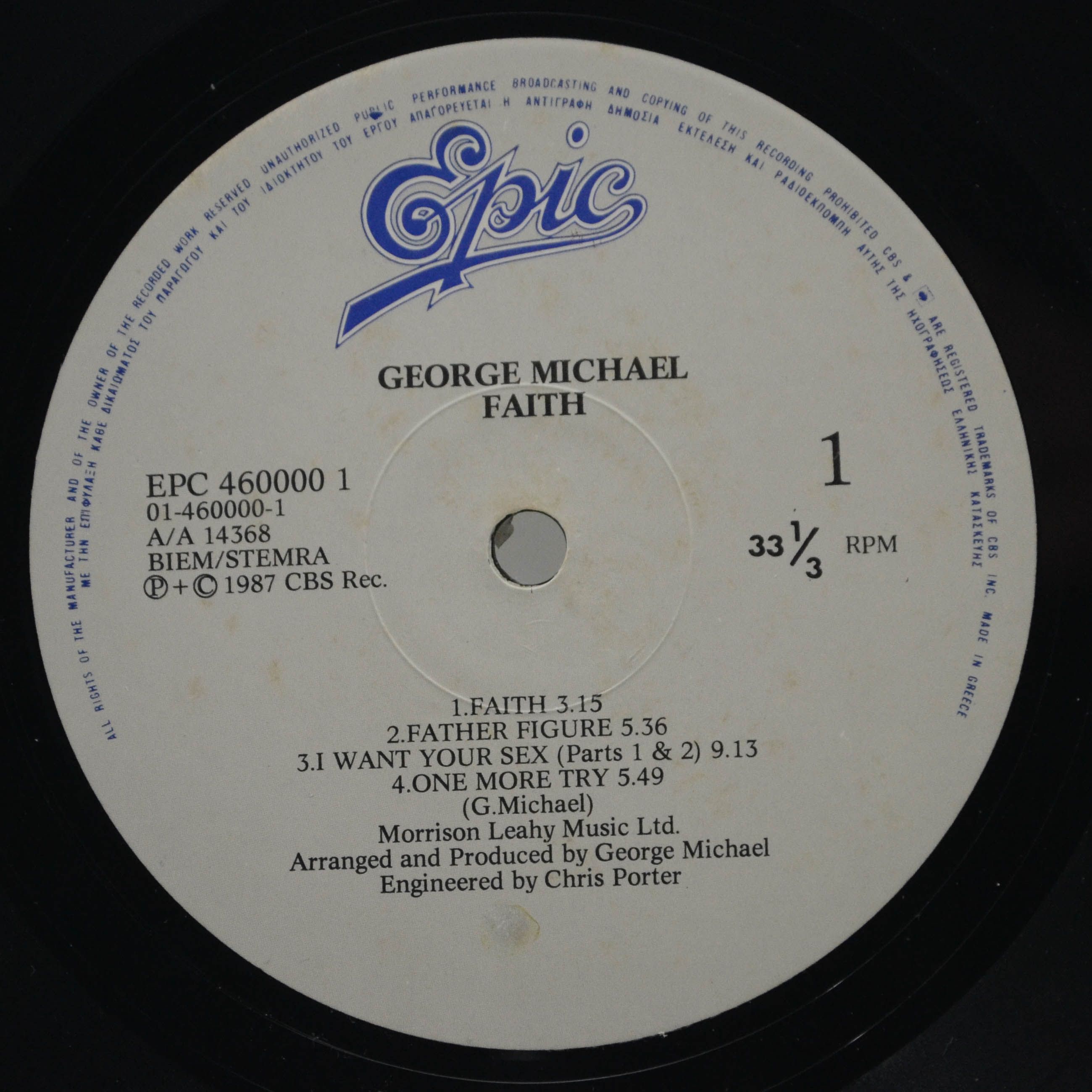 George Michael — Faith, 1987