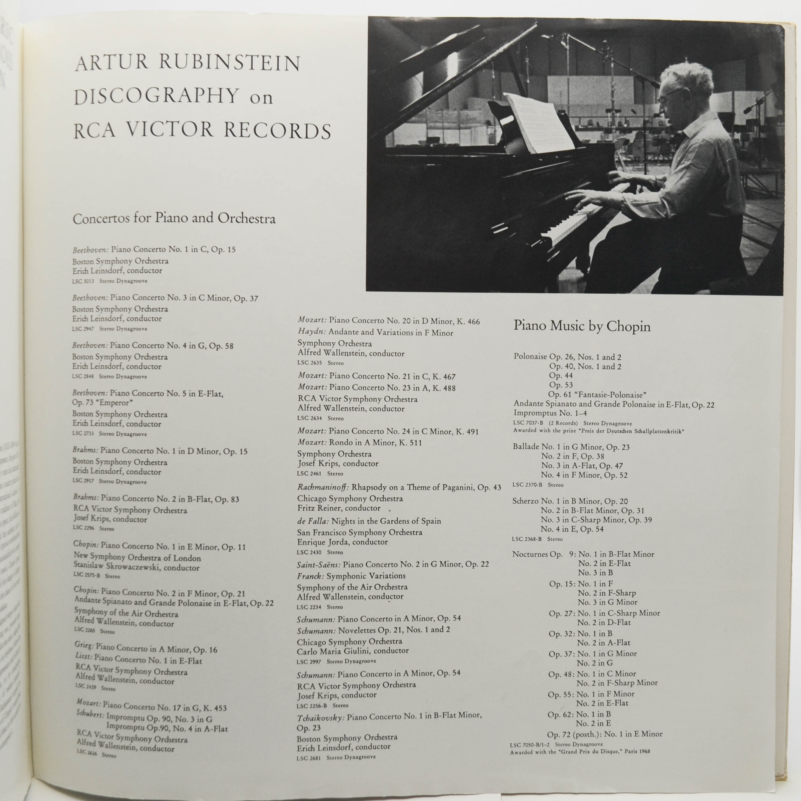 Chopin – Rubinstein — Artur Rubinstein - The Pianist Of Our Century (booklet),