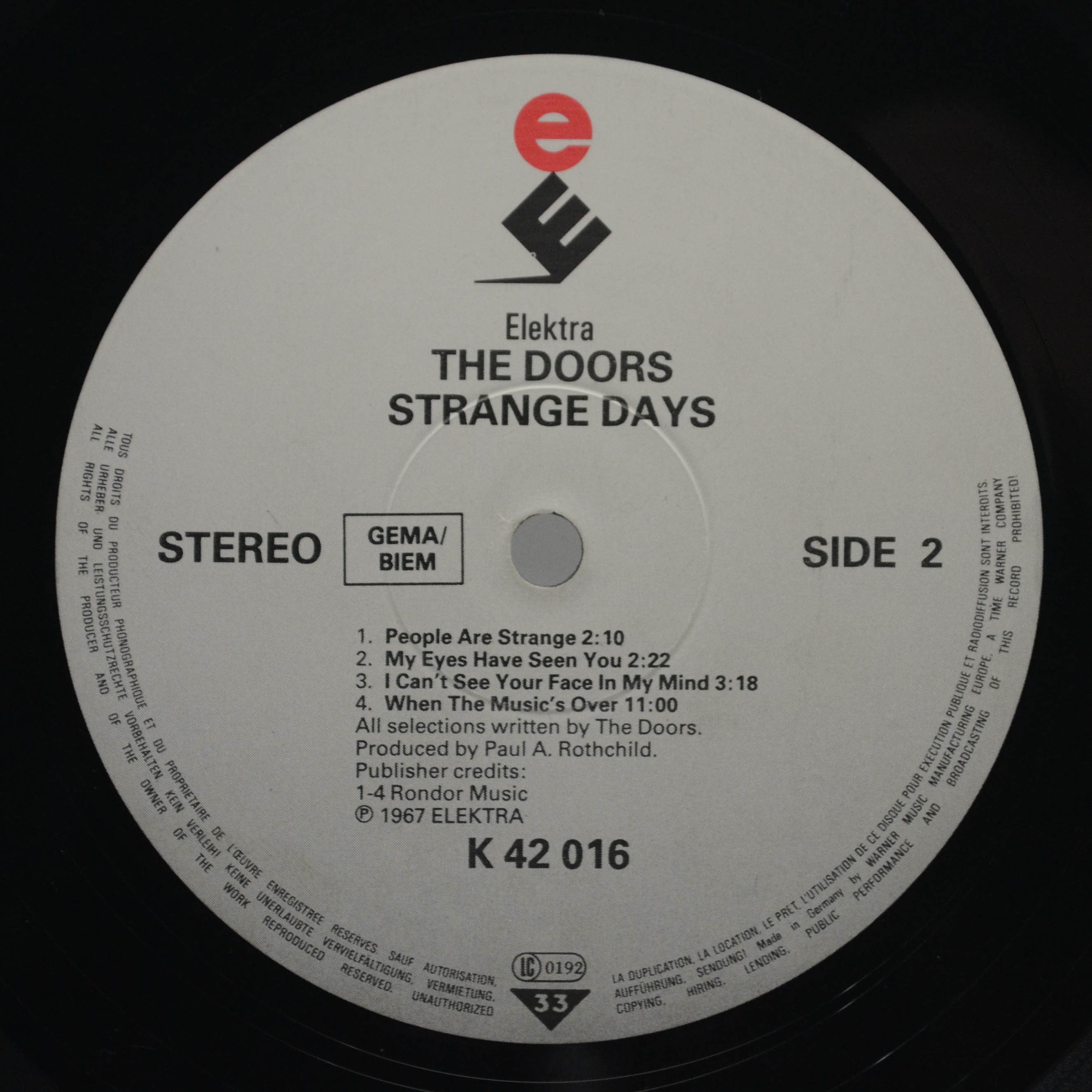 Doors — Strange Days, 1967
