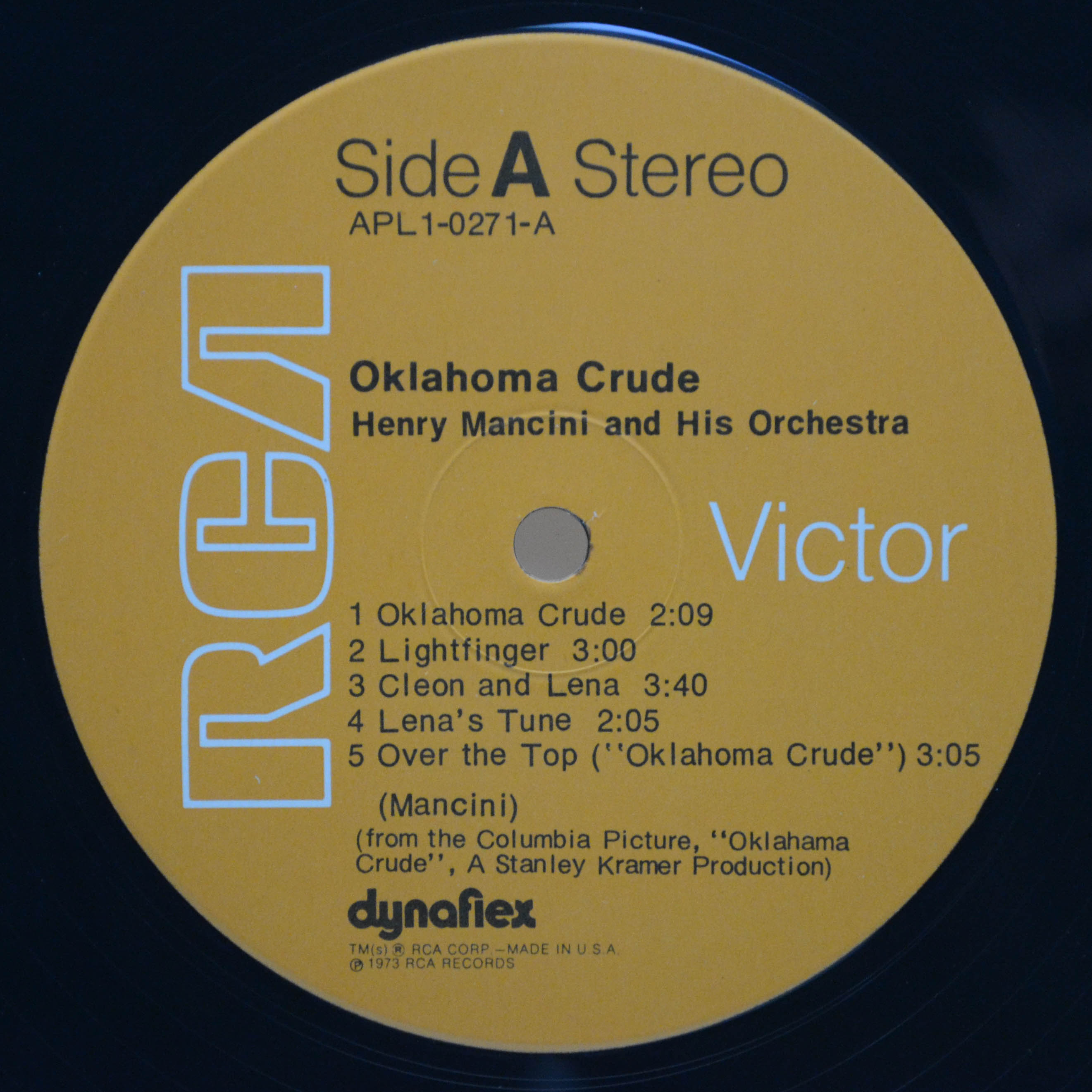 Henry Mancini — Oklahoma Crude (Music From The Film Score) (1-st, USA), 1973