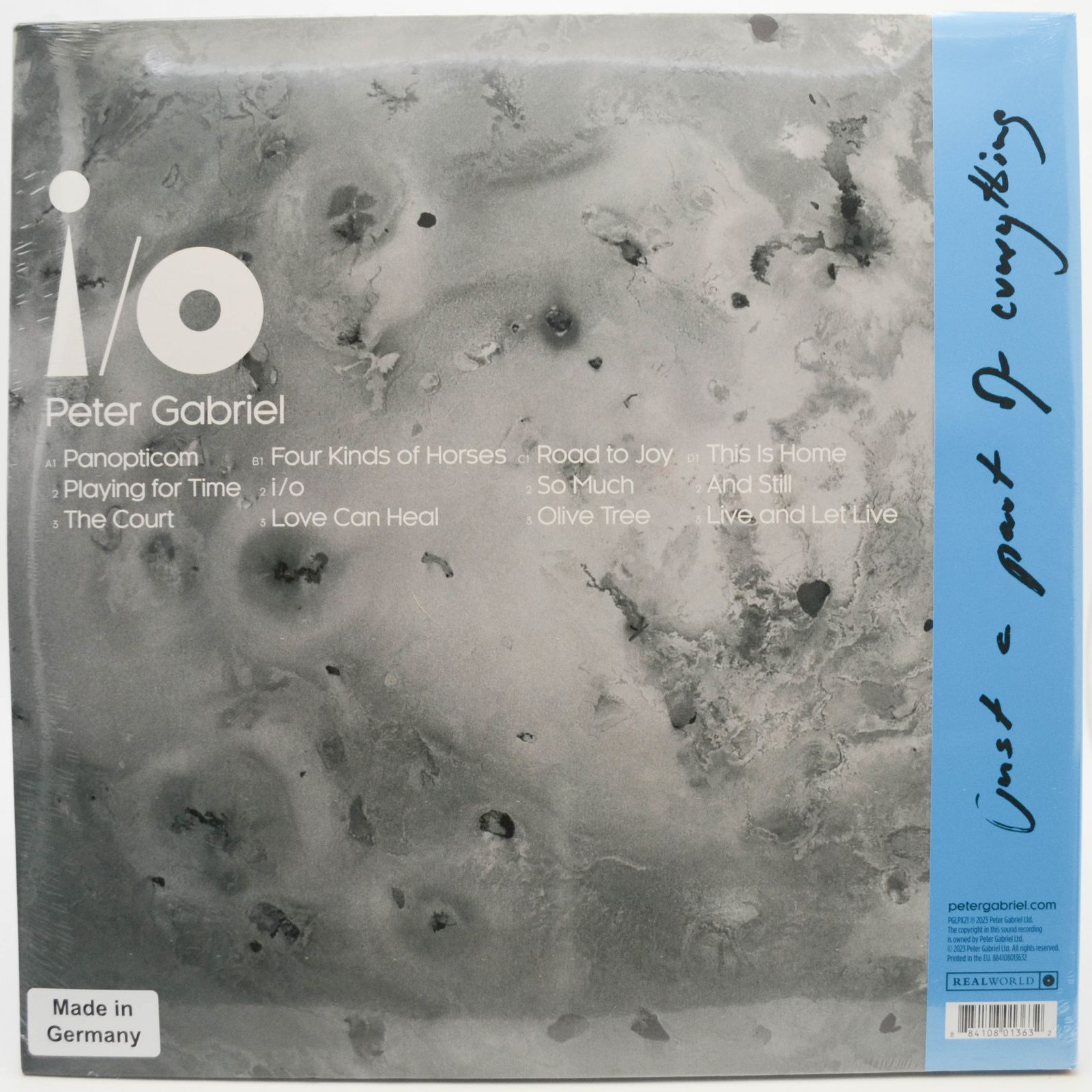 Peter Gabriel — I/O (Dark-Side Mixes) (2LP), 2023