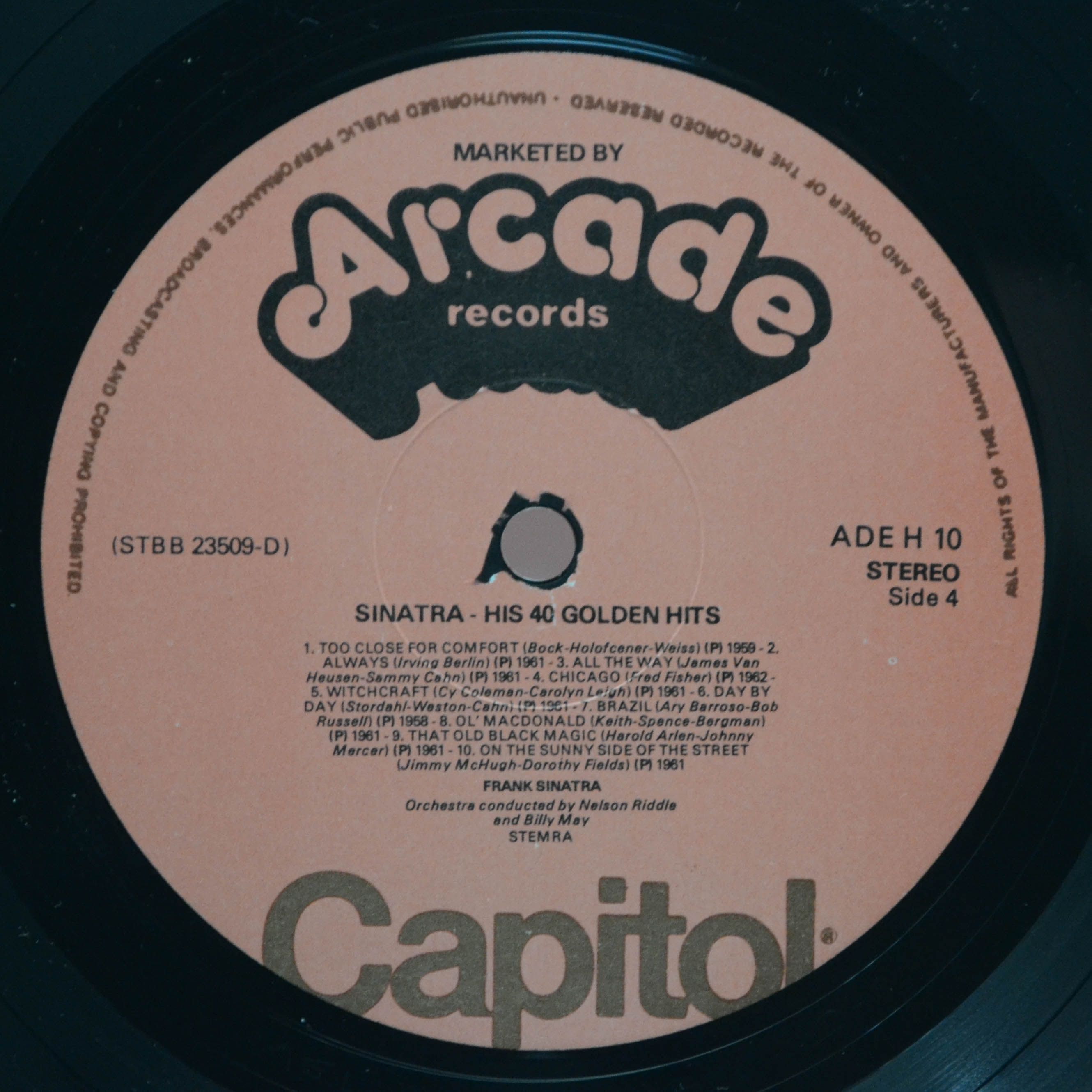 Виниловая пластинка Frank Sinatra — 40 Golden Hits (2LP), 1975