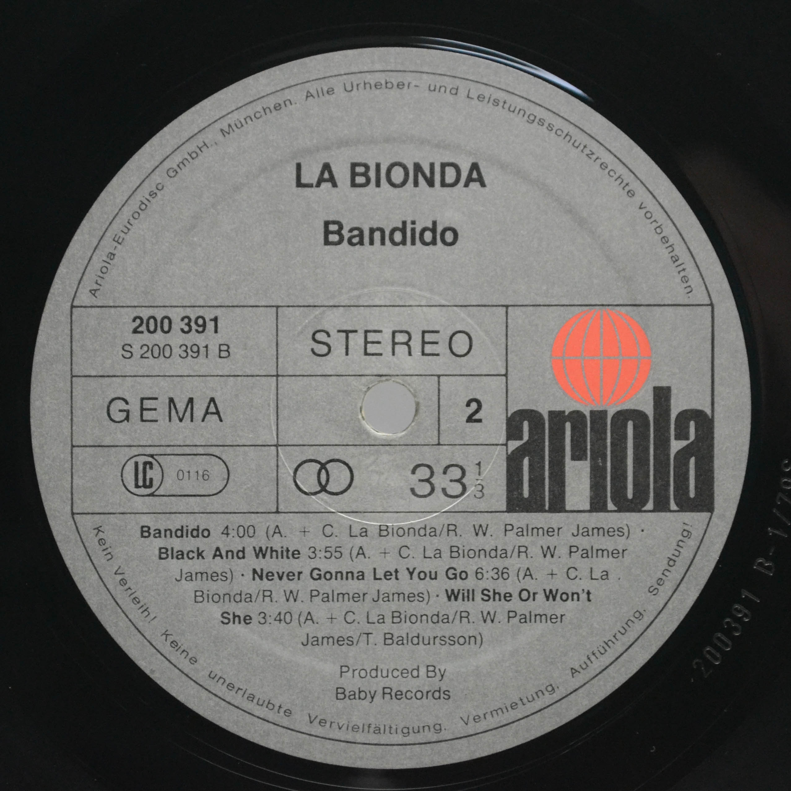 La Bionda — Bandido, 1979