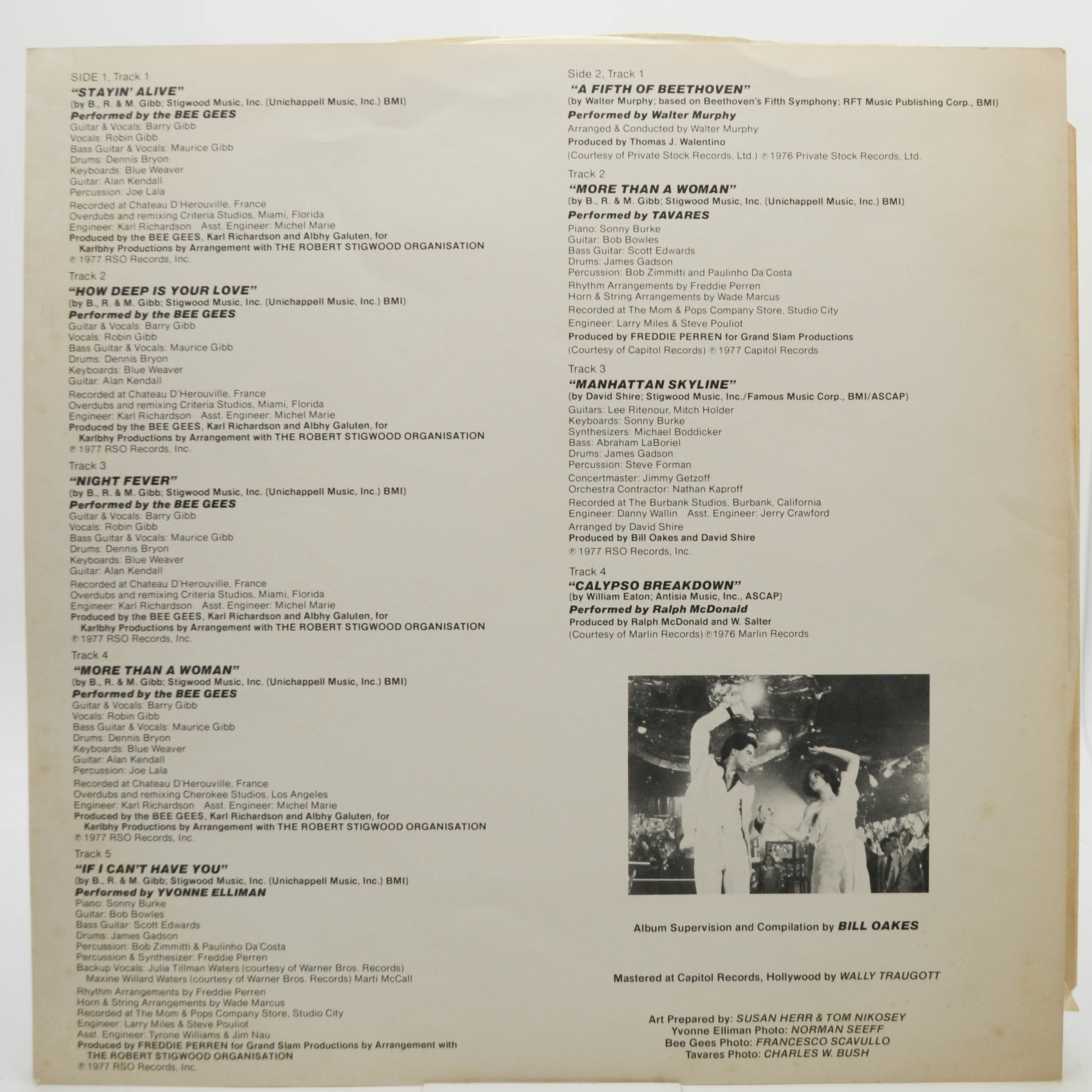 Various — Saturday Night Fever (The Original Movie Sound Track) (2LP), 1977