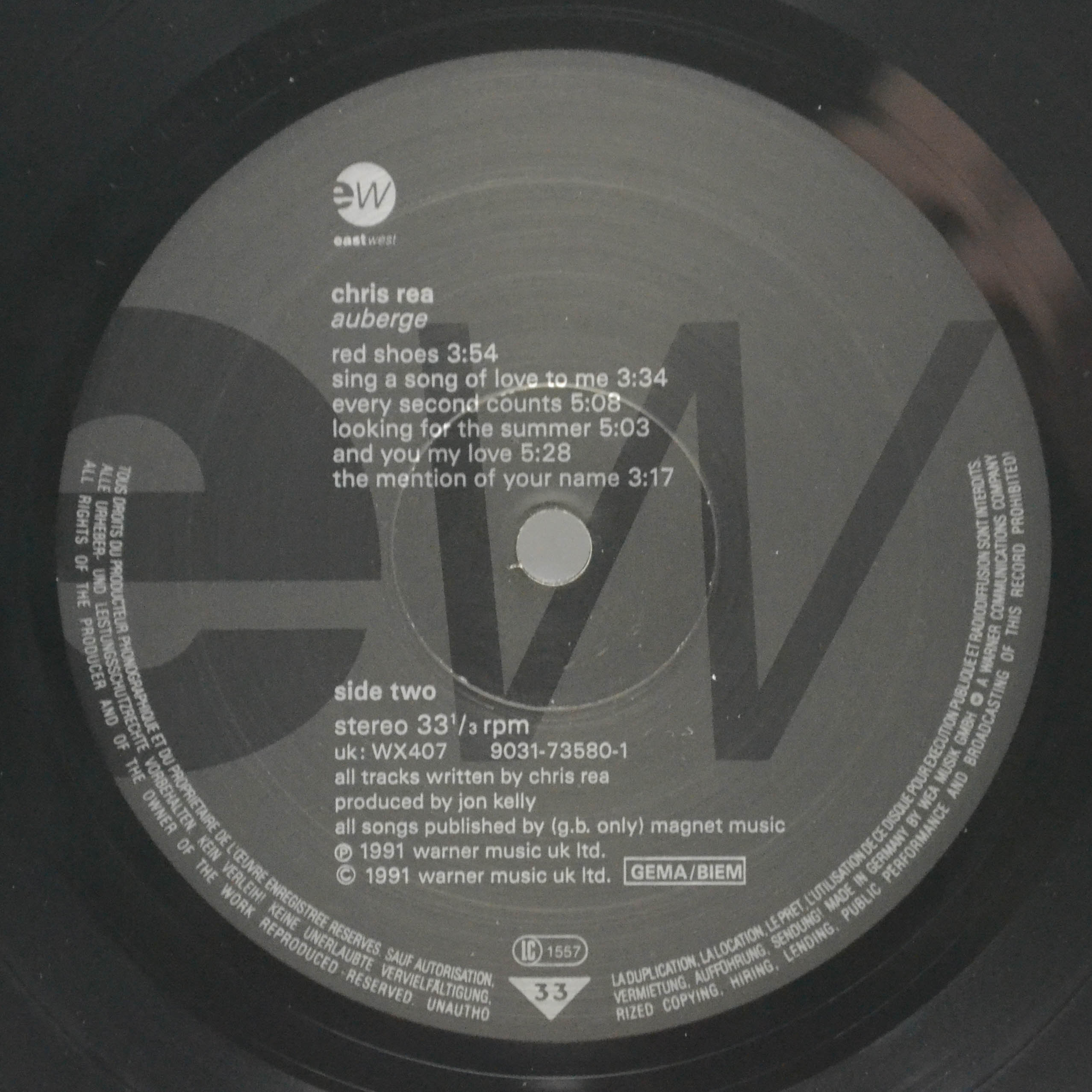 Chris Rea — Auberge, 1991