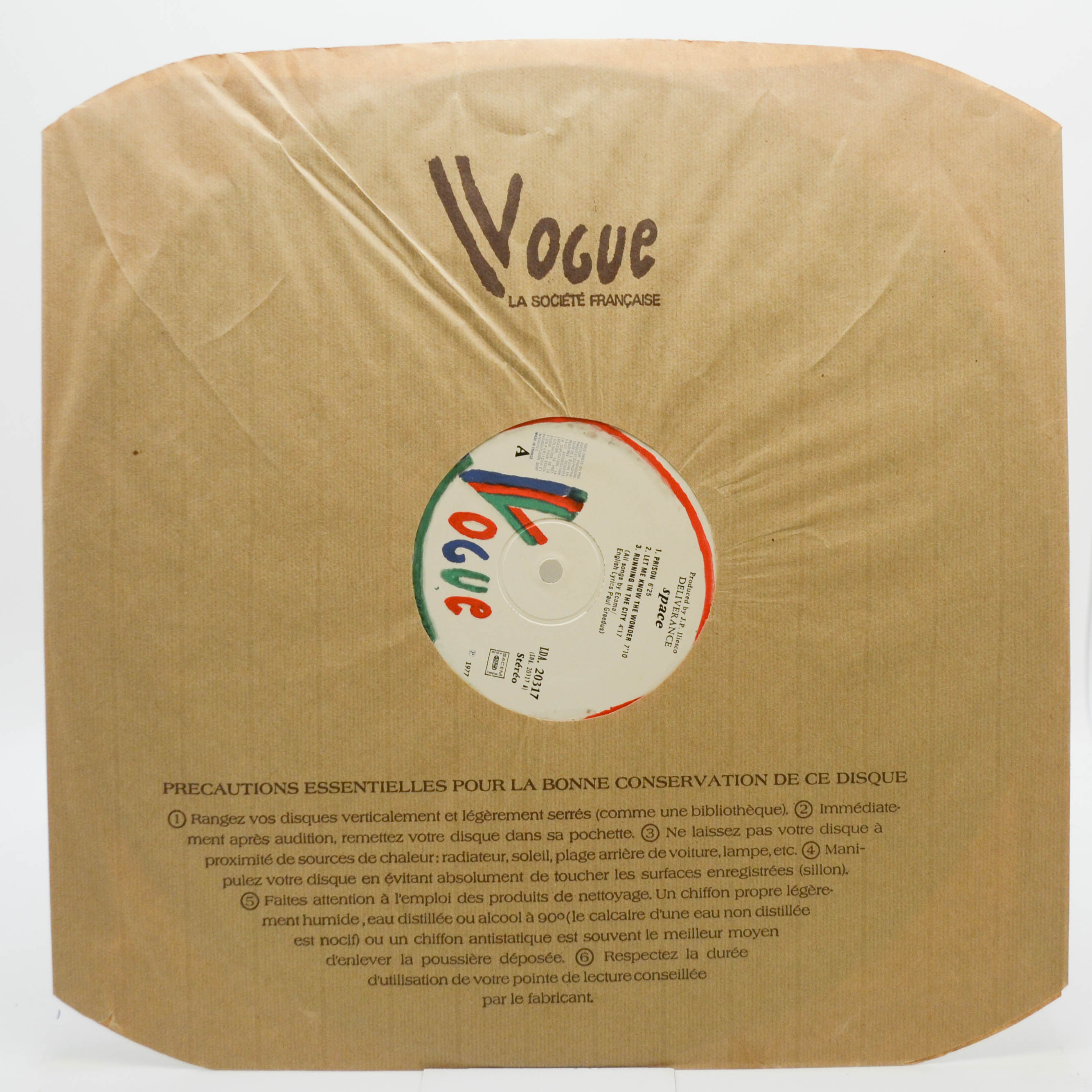 Space — Deliverance (1-st, France), 1977