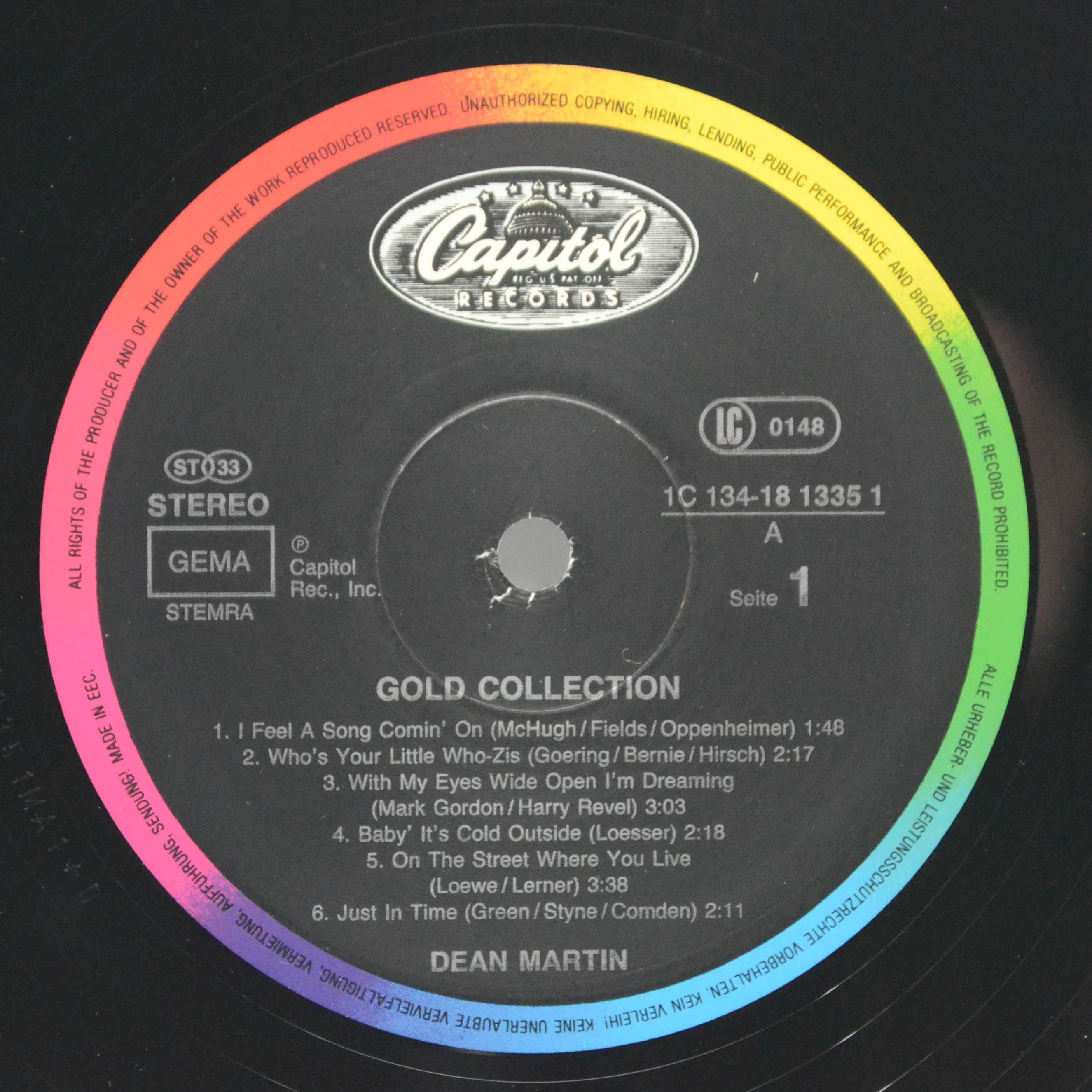Dean Martin — Gold Collection (2LP), 1985