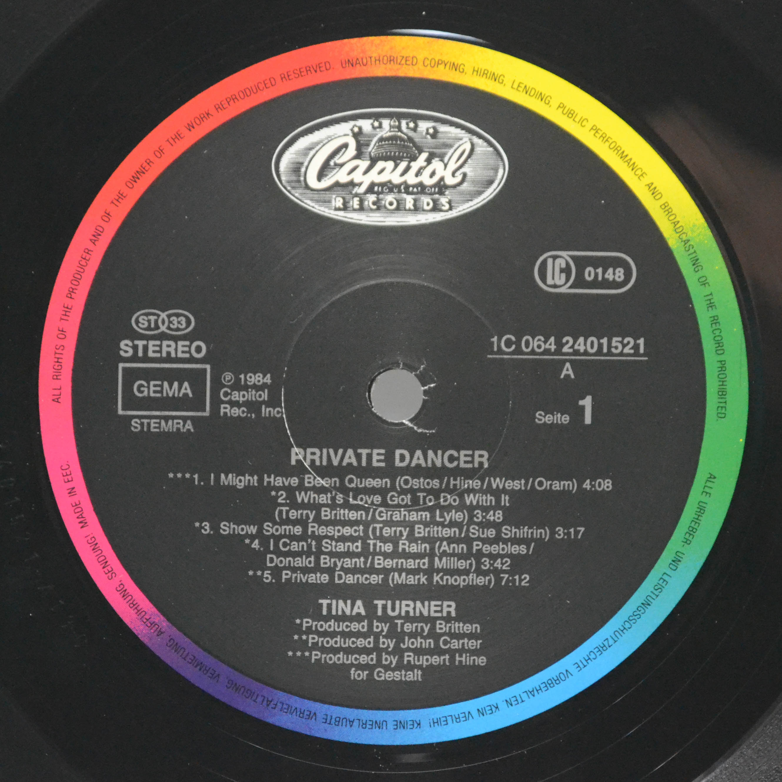 Tina Turner — Private Dancer, 1984