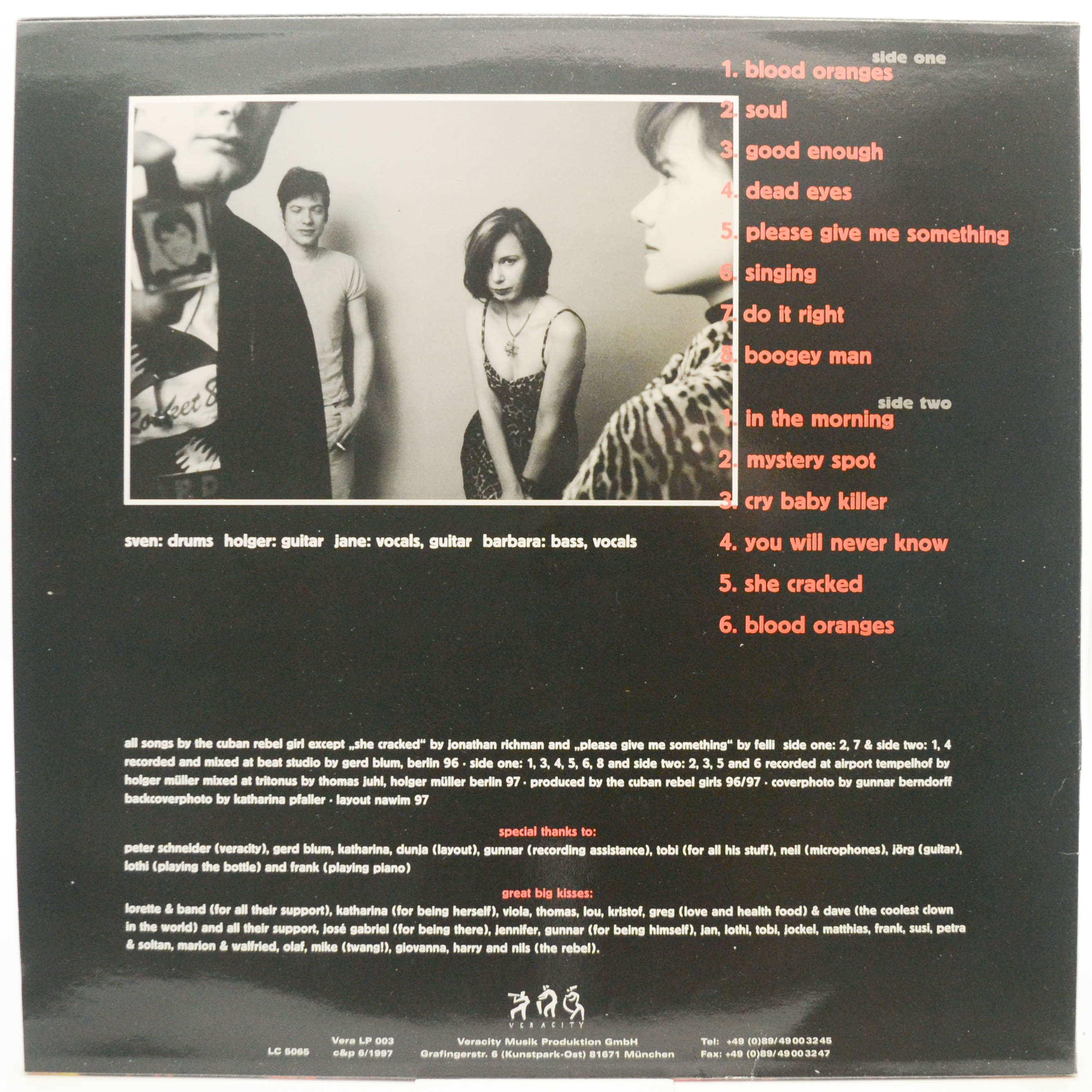 Cuban Rebel Girls — Blood Orange (1-st, Germany), 1997