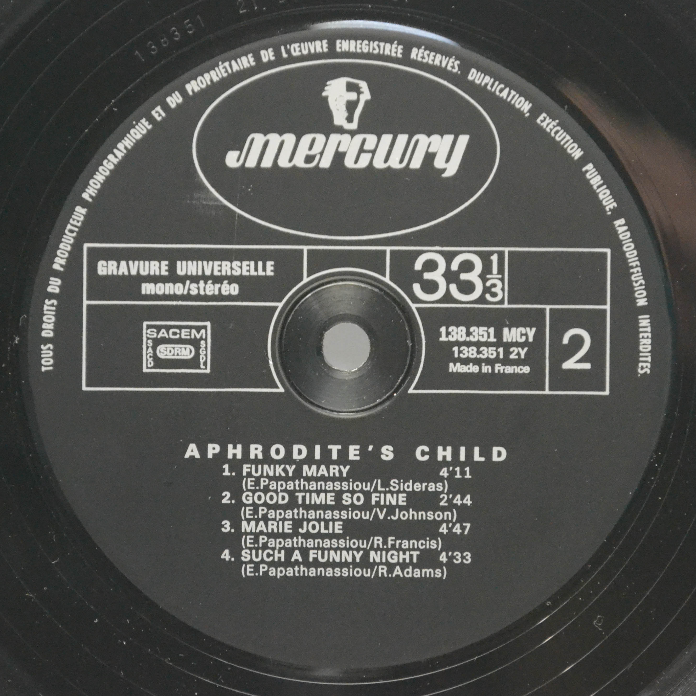 Aphrodite's Child — It's Five O'Clock, 1969
