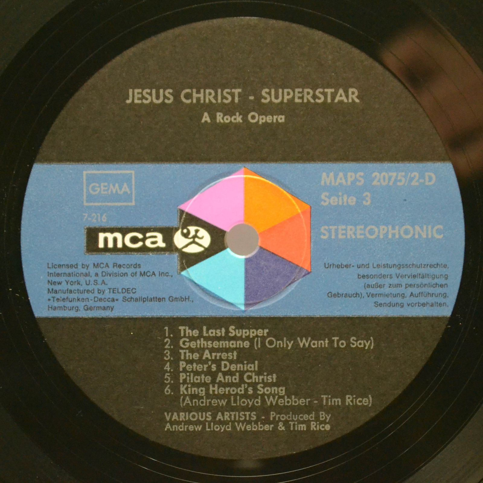 Various — Jesus Christ Superstar (2LP, Box-set, booklet), 1972