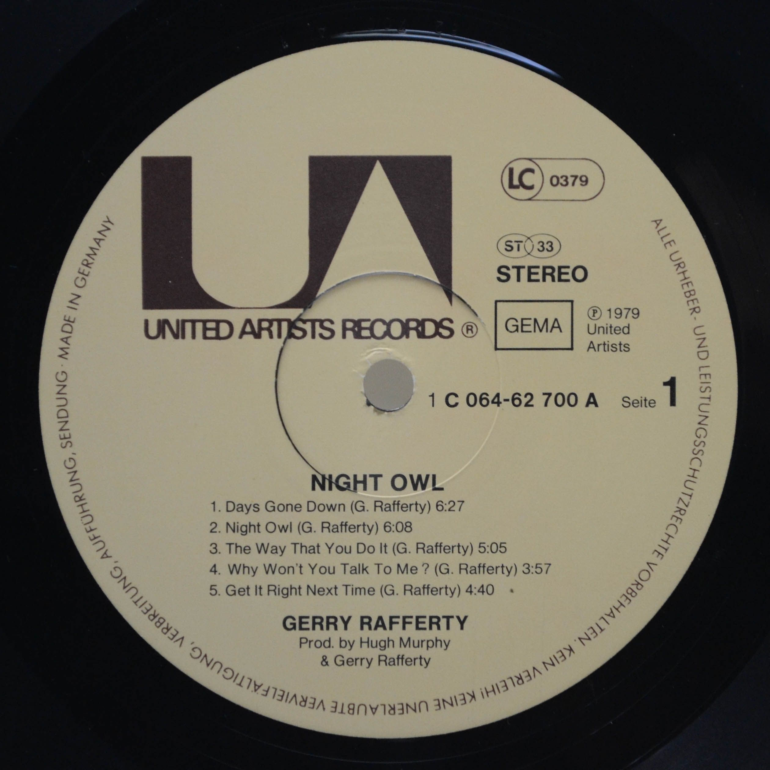 Gerry Rafferty — Night Owl, 1979