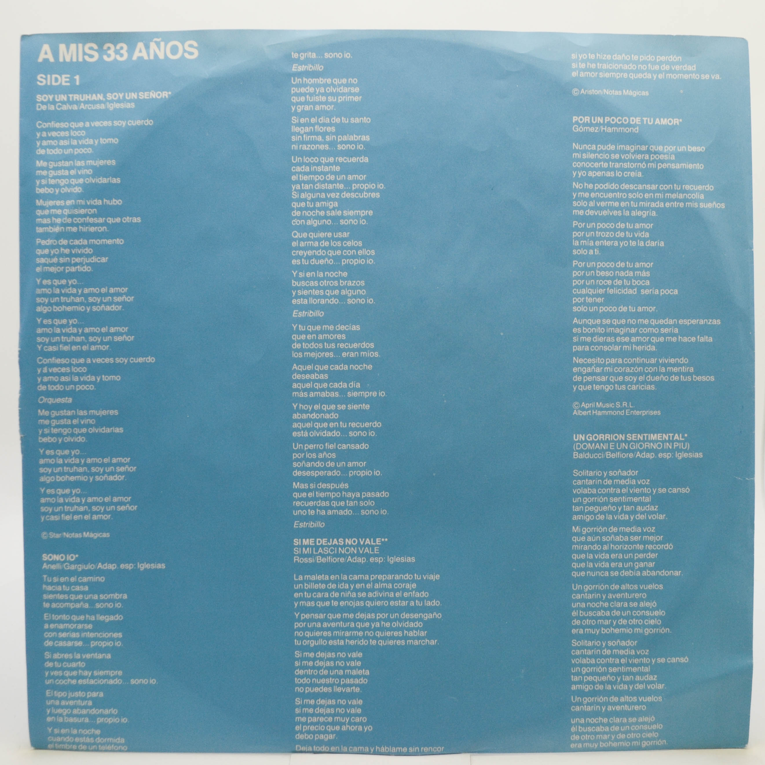 Julio Iglesias — 3 Gold Records (3LP, Box-set), 1980